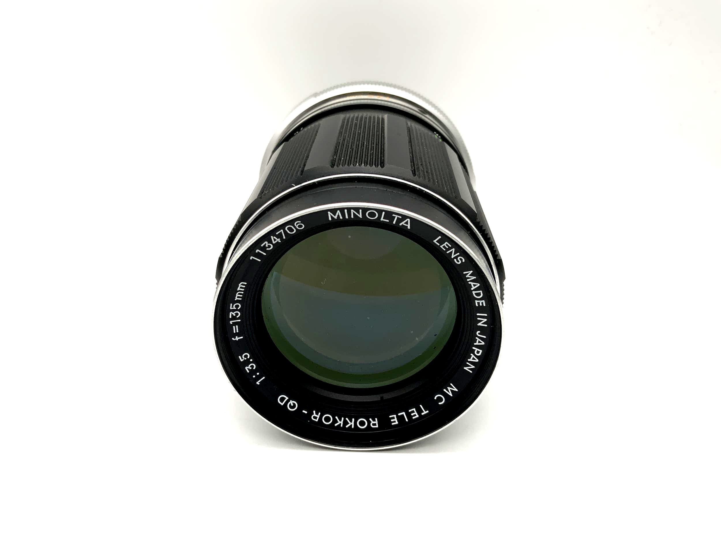 Minolta 135mm 1:3.5 Lens MC Tele Rokkor-QD Camera Lens (Minolta MD) Aperture!
