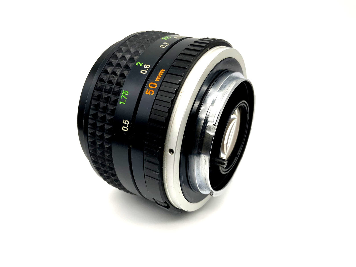 Minolta 50mm 1:1.7 lens MC Rokkor-PF camera lens (Minolta MD)
