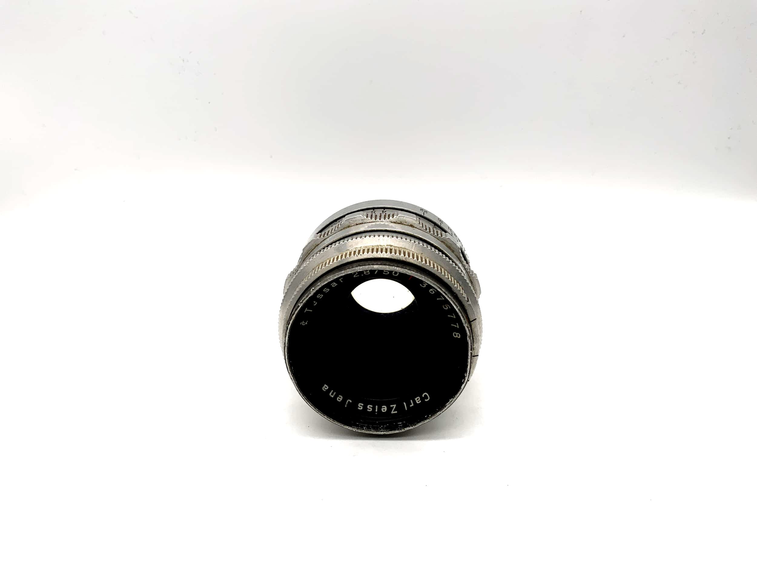 Carl Zeiss 50mm 1:2.8 lens Tessar red T rot T camera lens (Exa) Mushroom!