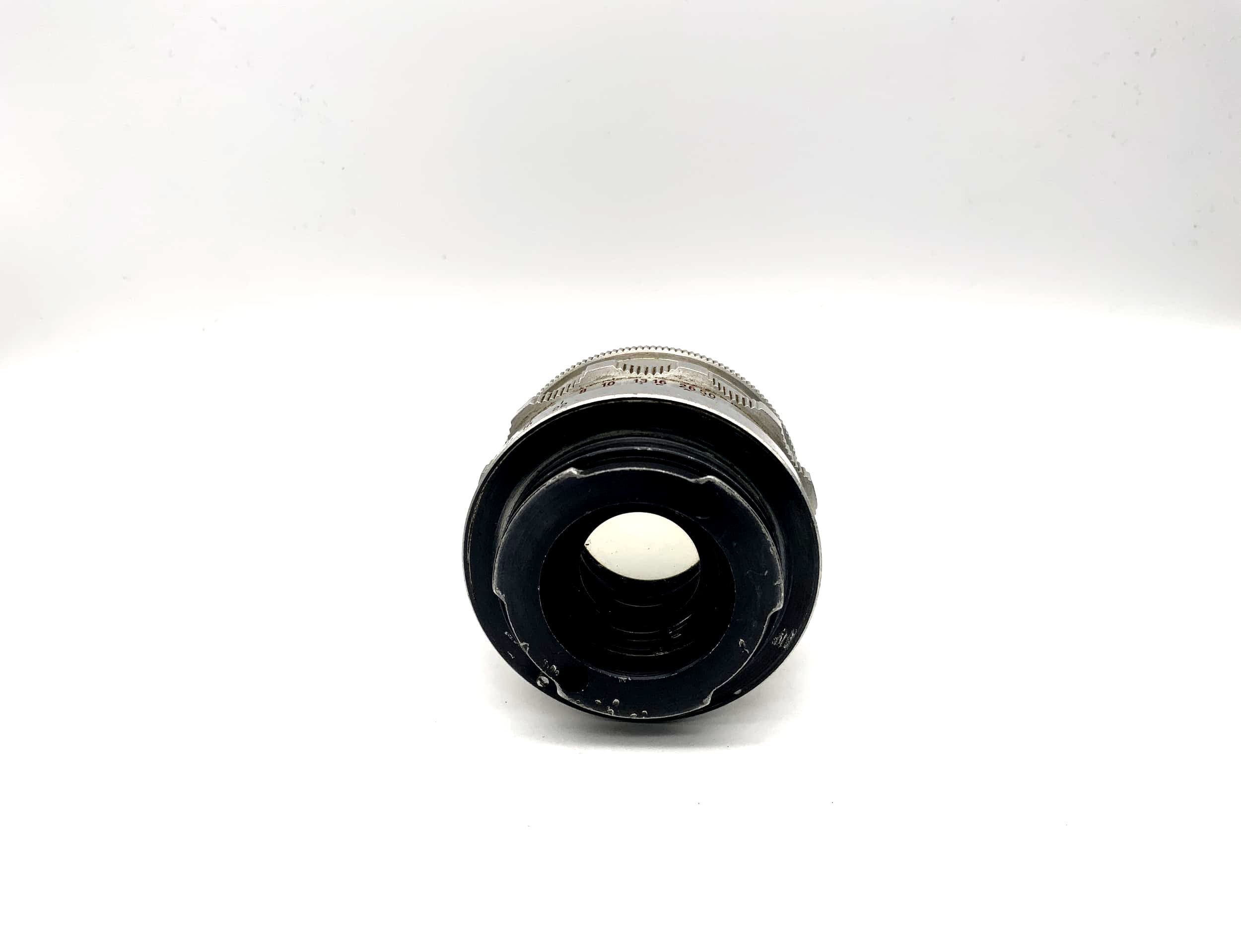 Carl Zeiss 50mm 1:2.8 lens Tessar red T rot T camera lens (Exa) Mushroom!