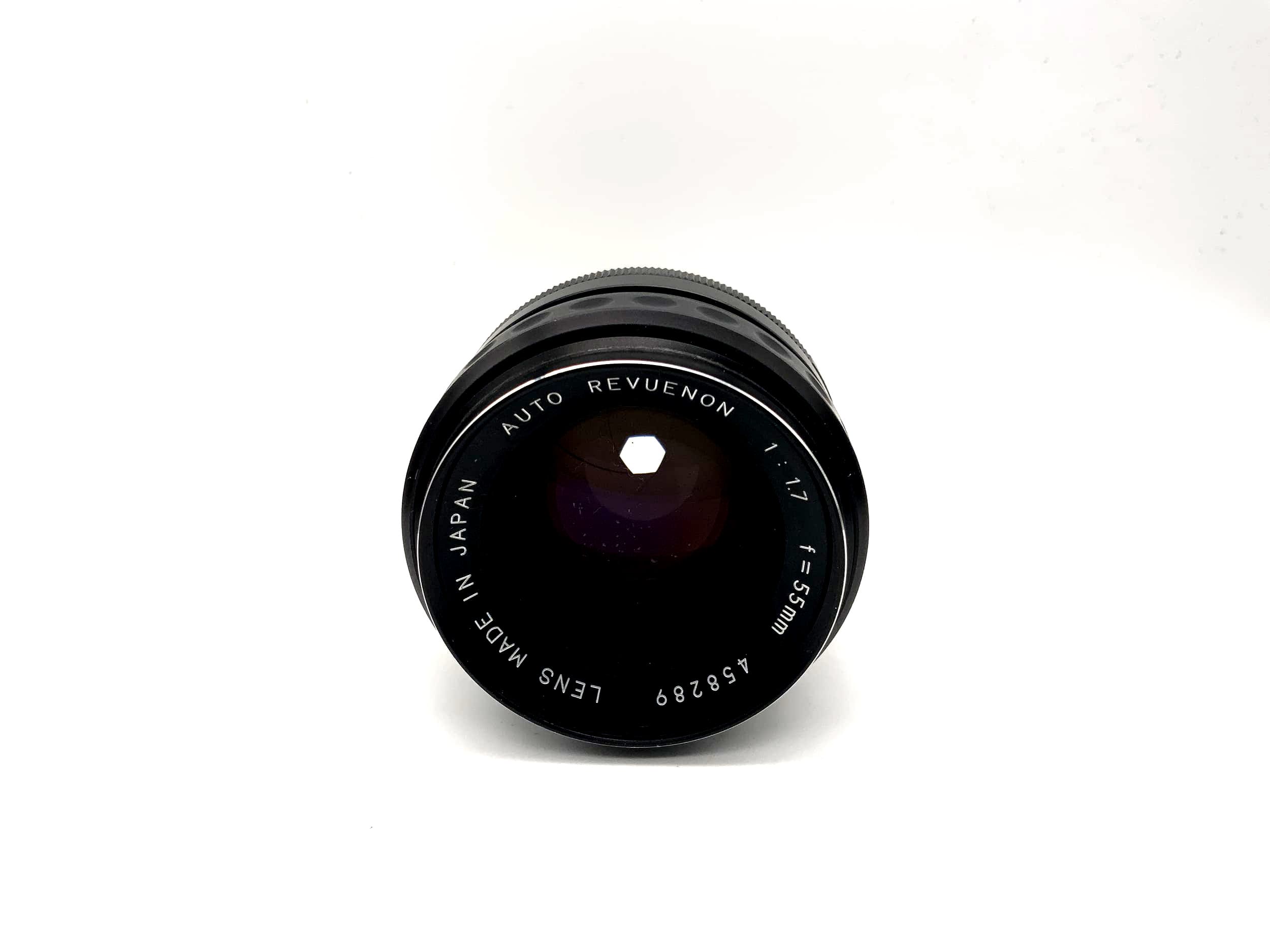 Revuenon 55mm 1:1.7 Lens Auto Camera Lens (M42) Aperture!