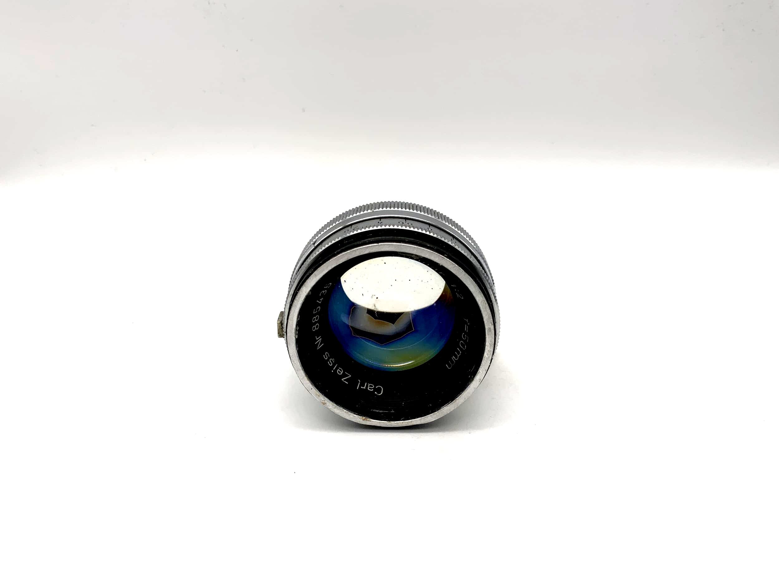 Carl Zeiss 50mm 1:2 lens Sonnar Alu Camera Lens (Contax RF) Fog!