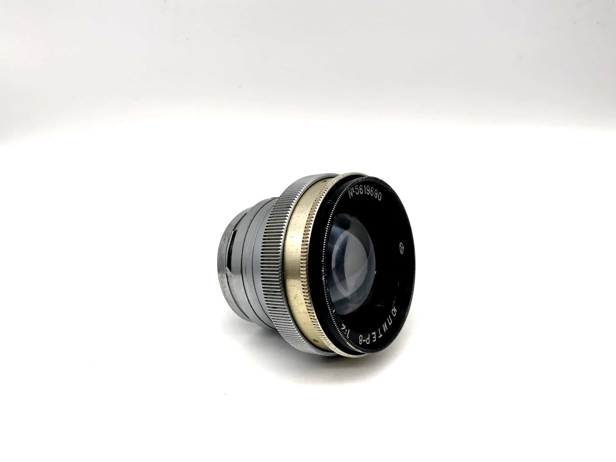 KMZ 50mm 1:2 lens Jupiter-8 red P 5cm camera lens (Contax RF)