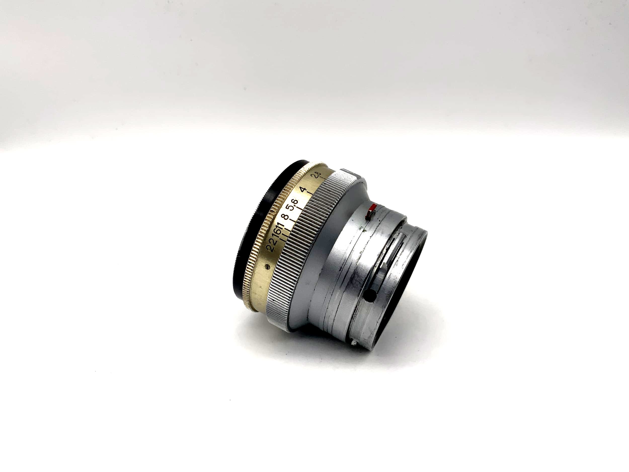 KMZ 50mm 1:2 lens Jupiter-8 red P 5cm camera lens (Contax RF)