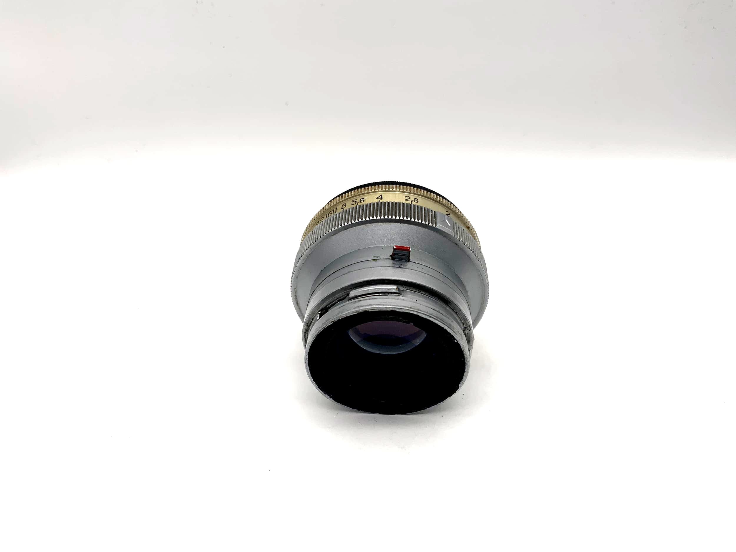 KMZ 50mm 1:2 lens Jupiter-8 red P 5cm camera lens (Contax RF)
