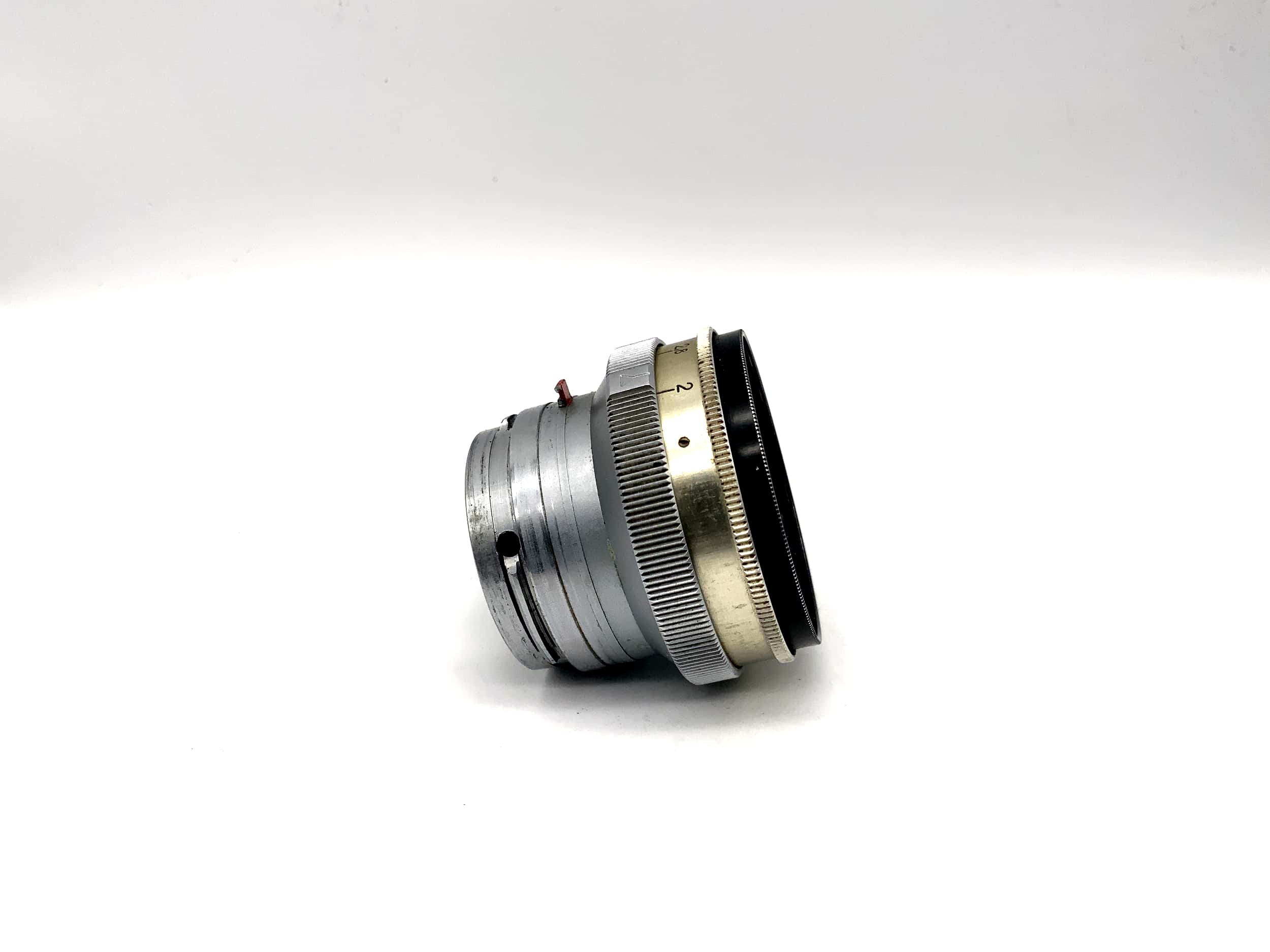 KMZ 50mm 1:2 lens Jupiter-8 red P 5cm camera lens (Contax RF)