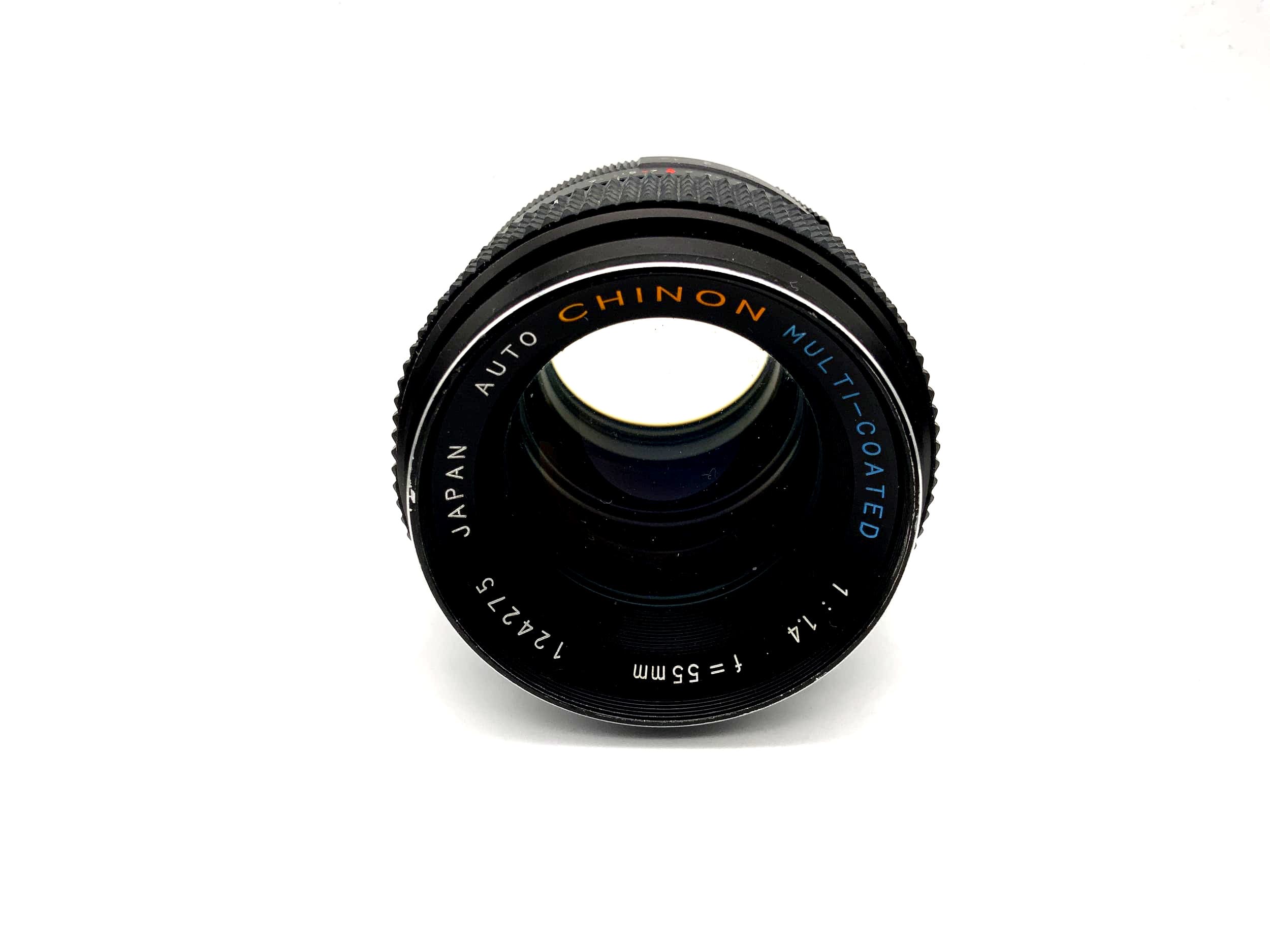 Tomioka 55mm 1:1.4 Lens Chinon Auto Multi-Coated Bokeh Camera Lens (M42)