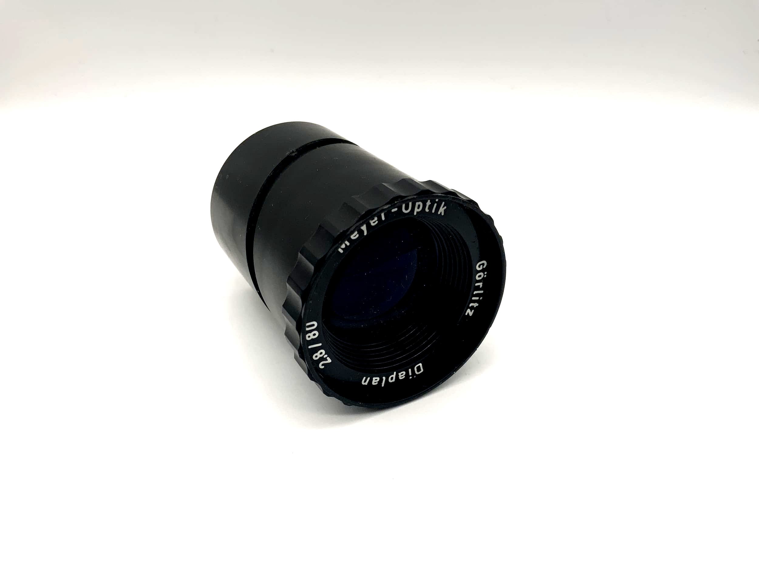 Meyer Optik Görlitz 80mm 1:2.8 projector lens Diaplan lens (worm gear)