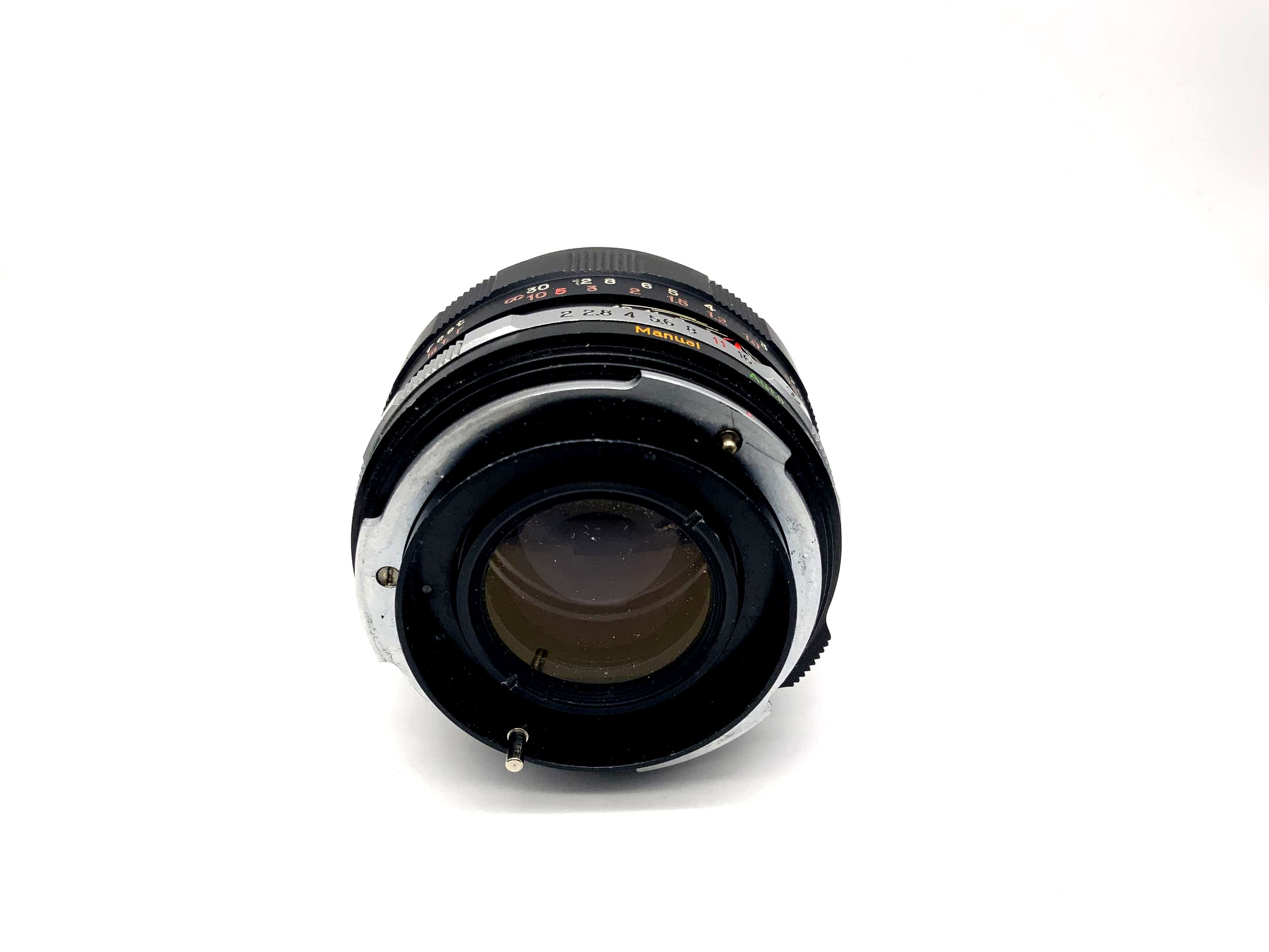 Petri 55mm 1:2 lens red CC camera lens (Petri bayonet)