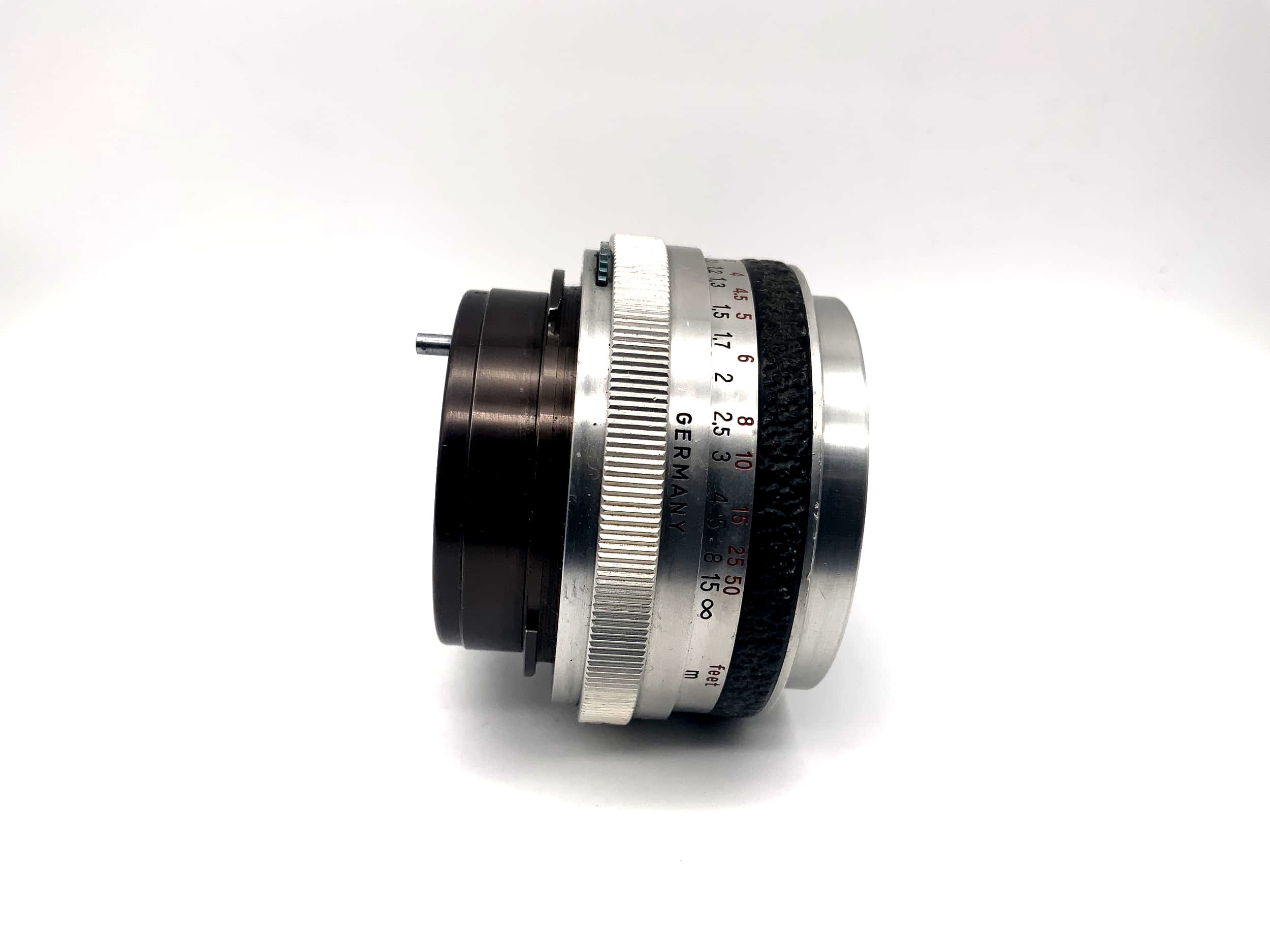 Carl Zeiss 50mm 1:2.8 Tessar lens from Jena, camera lens (Praktina)