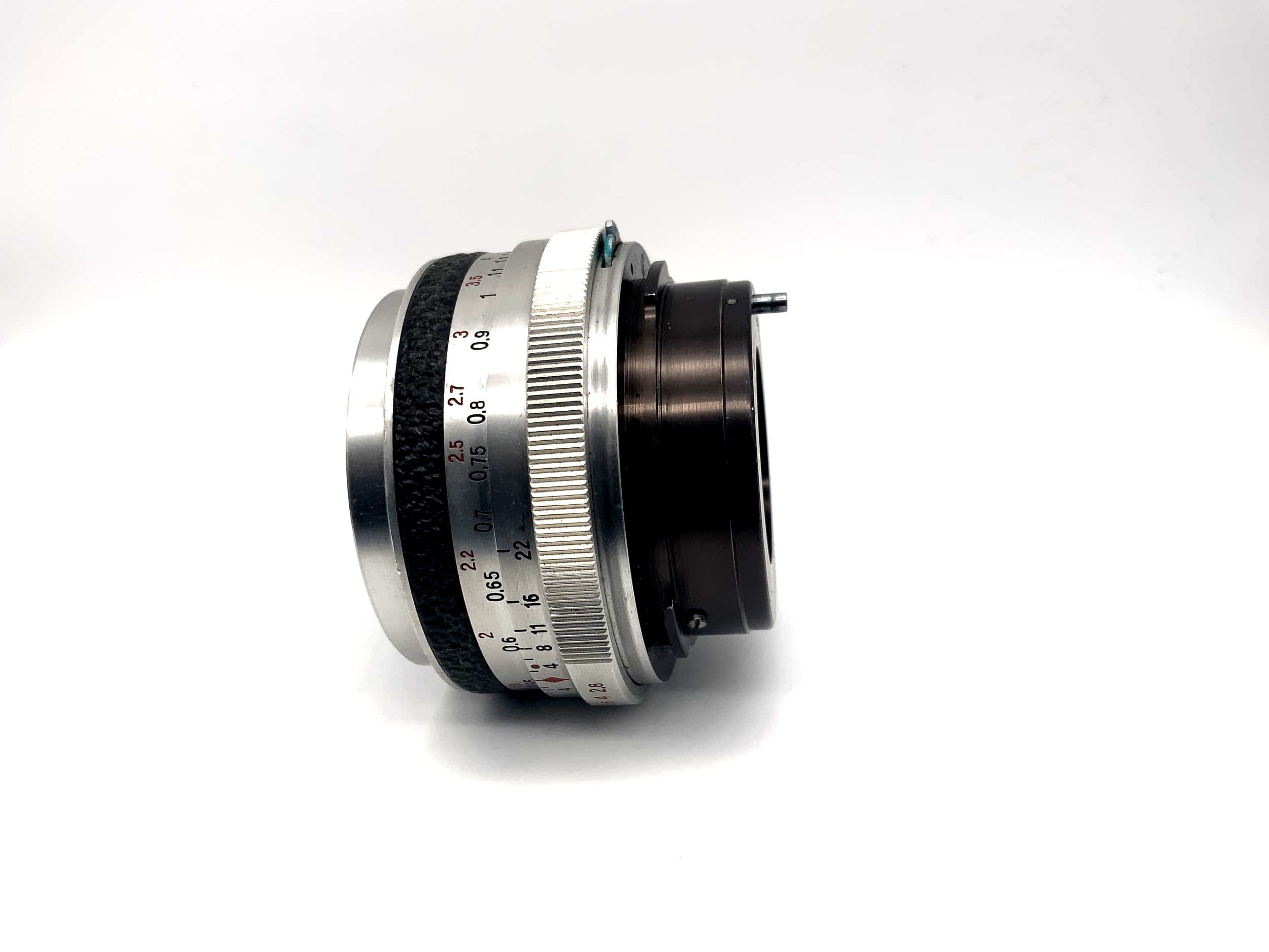 Carl Zeiss 50mm 1:2.8 Tessar lens from Jena, camera lens (Praktina)