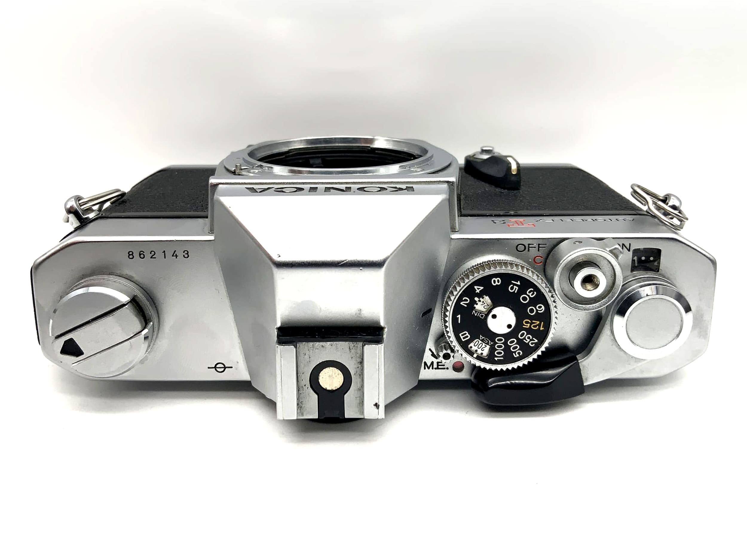 Konica Autoreflex T3 35mm SLR camera body (Konica AR)