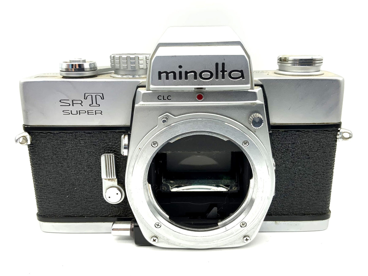Minolta SR T Super 35mm SLR camera body! Light meter defective!