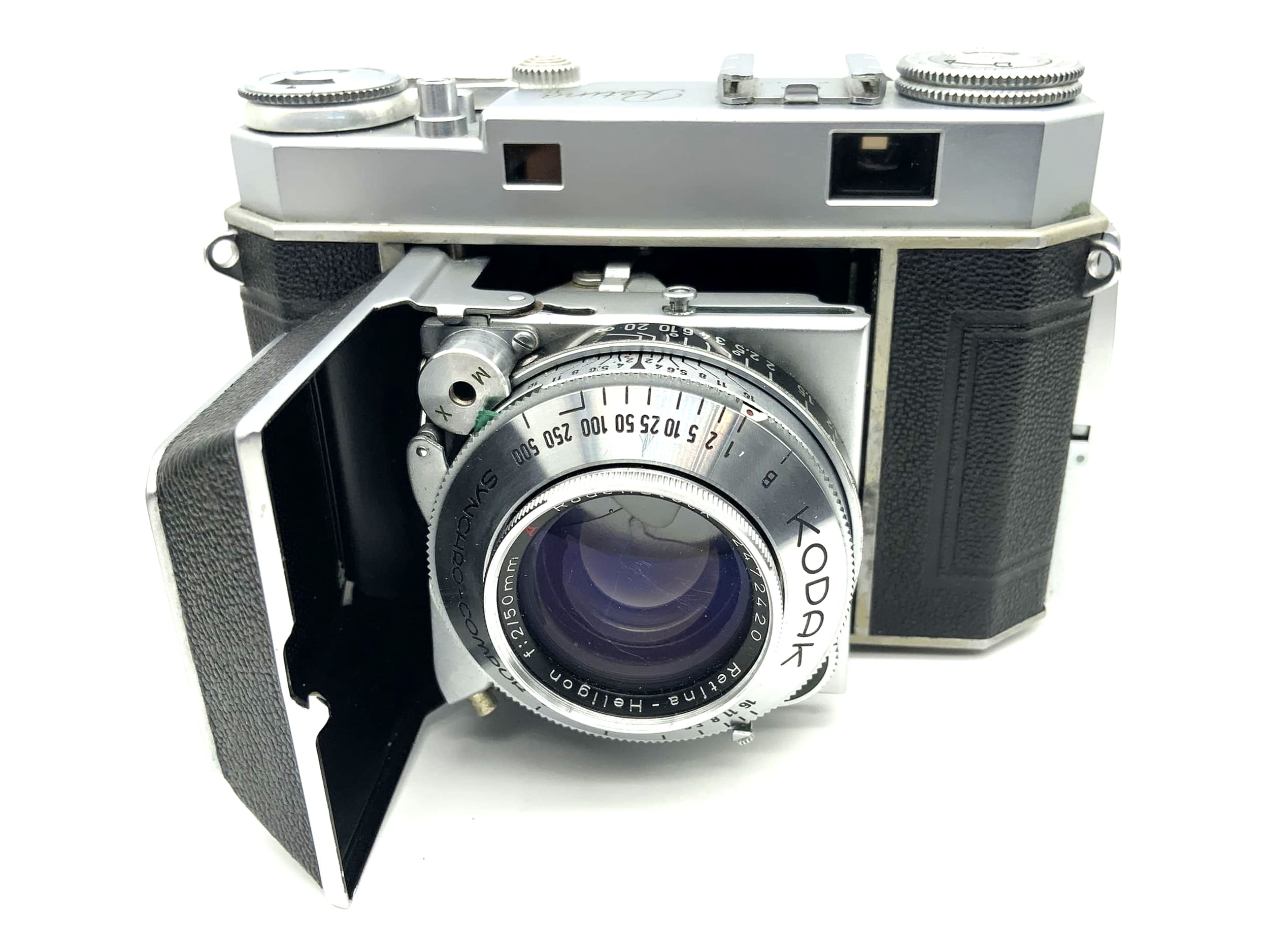 Kodak Retina IIa folding camera with Heligon 1:2 50mm red A 2A Rodenstock