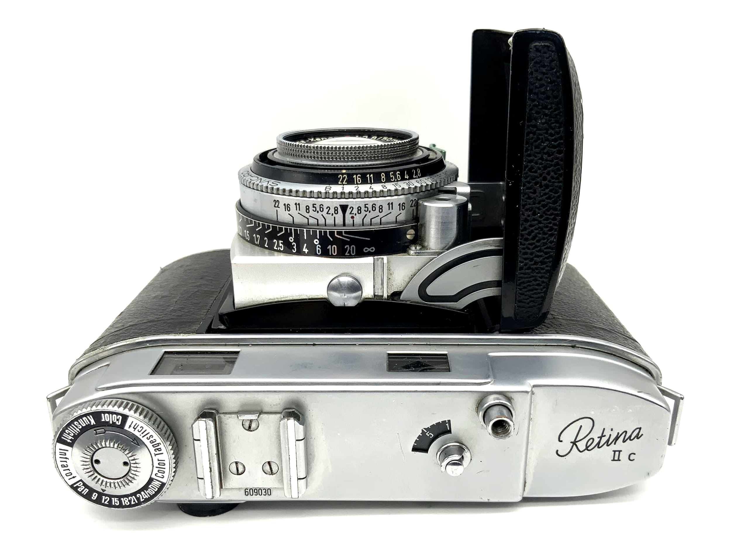 Kodak Retina IIc folding camera with xenon 1:2.8 50mm red C 2c Rangefinder Big C