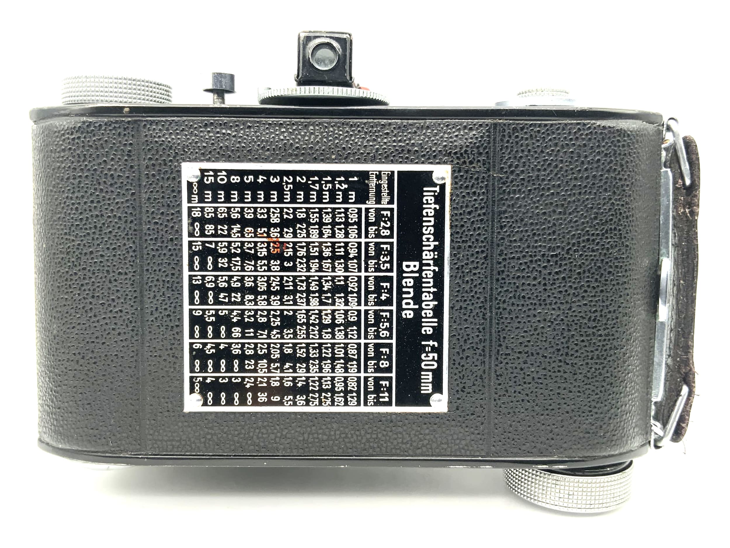 Balda Beltica folding camera with Meritar 1:2.9 50mm red V Ovus E.Ludwig lens