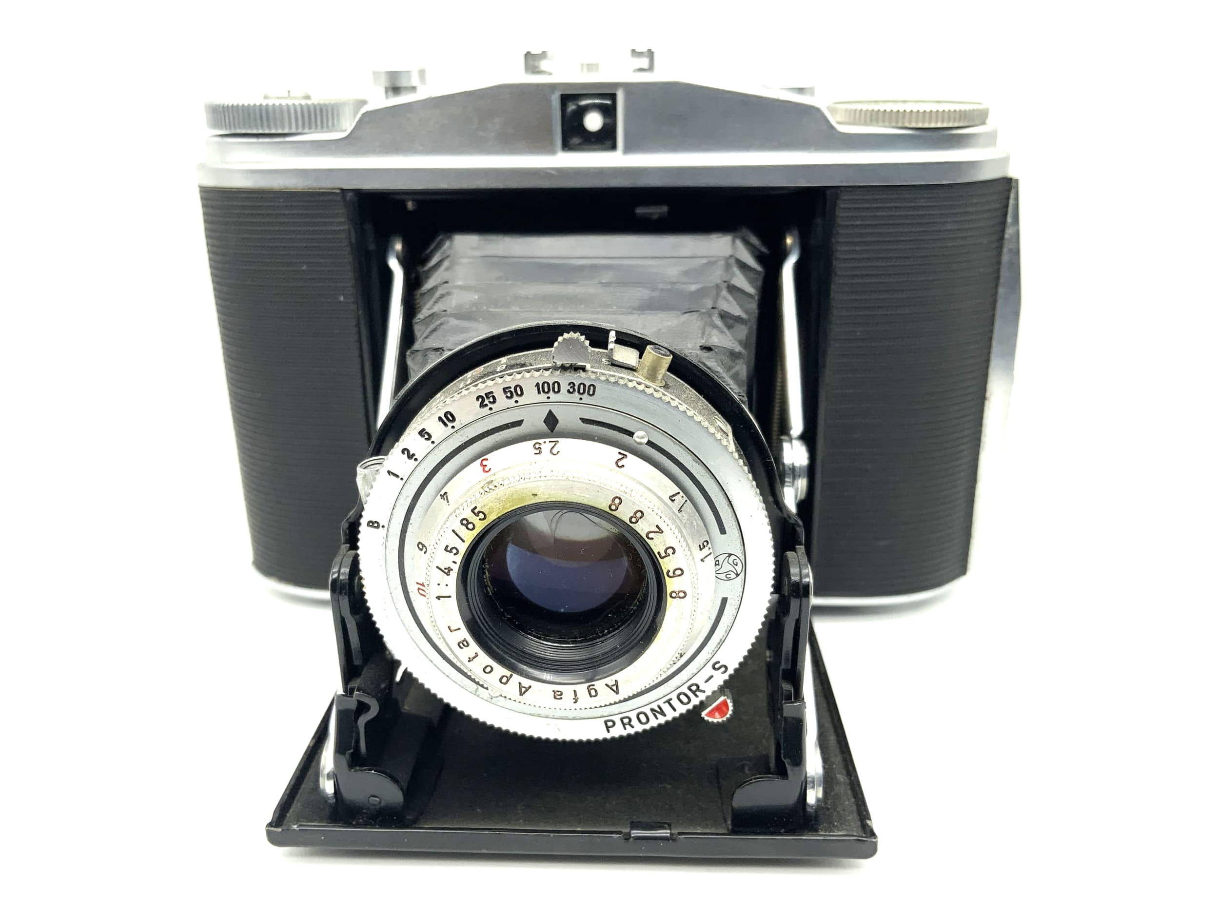 Agfa Isolette II folding camera with Apotar 1:4.5 85mm 2 Prontor-S