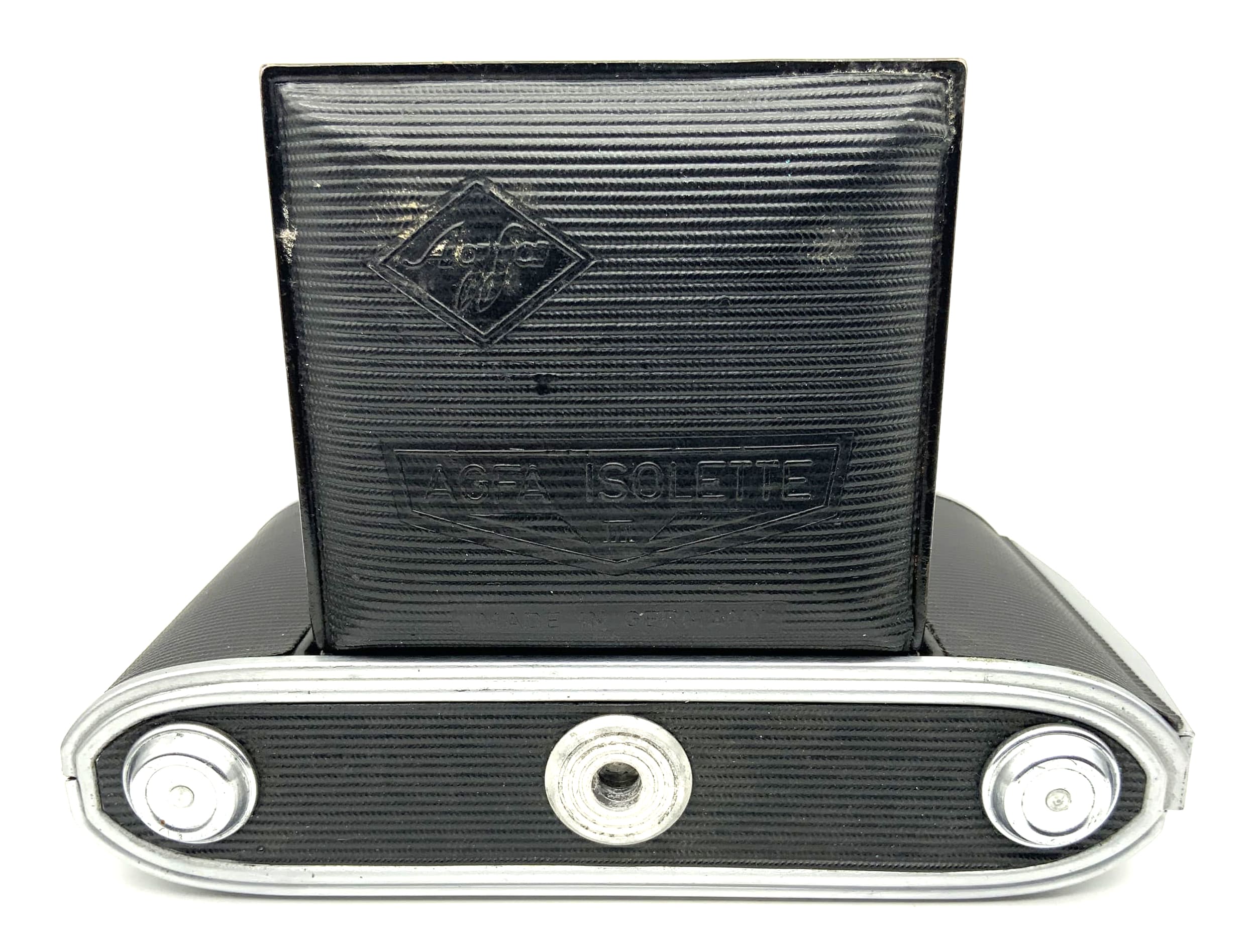 Agfa Isolette III folding camera with Solinar 1:4.5 85mm 3 Synchro-Compur