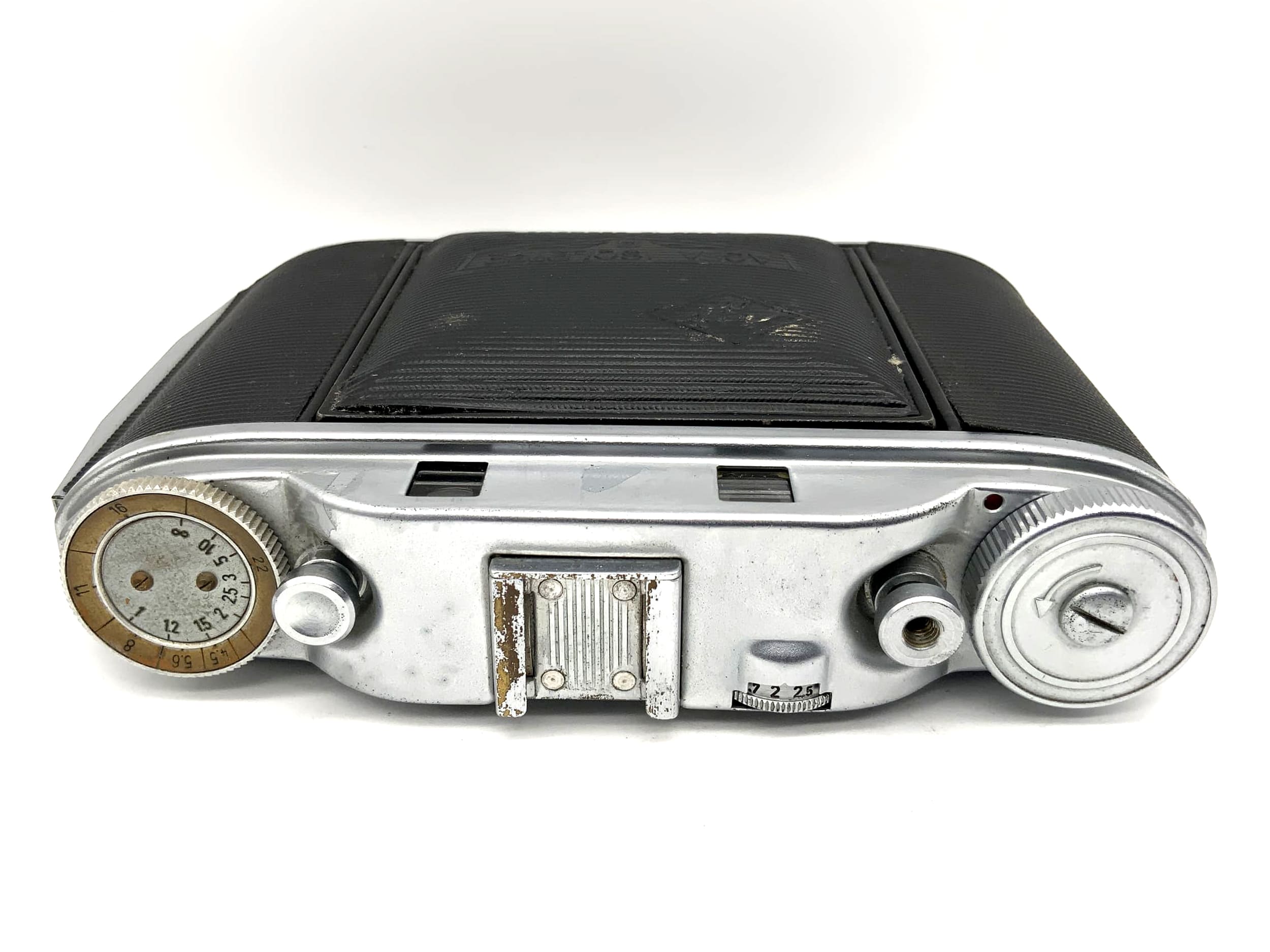 Agfa Isolette III folding camera with Solinar 1:4.5 85mm 3 Synchro-Compur