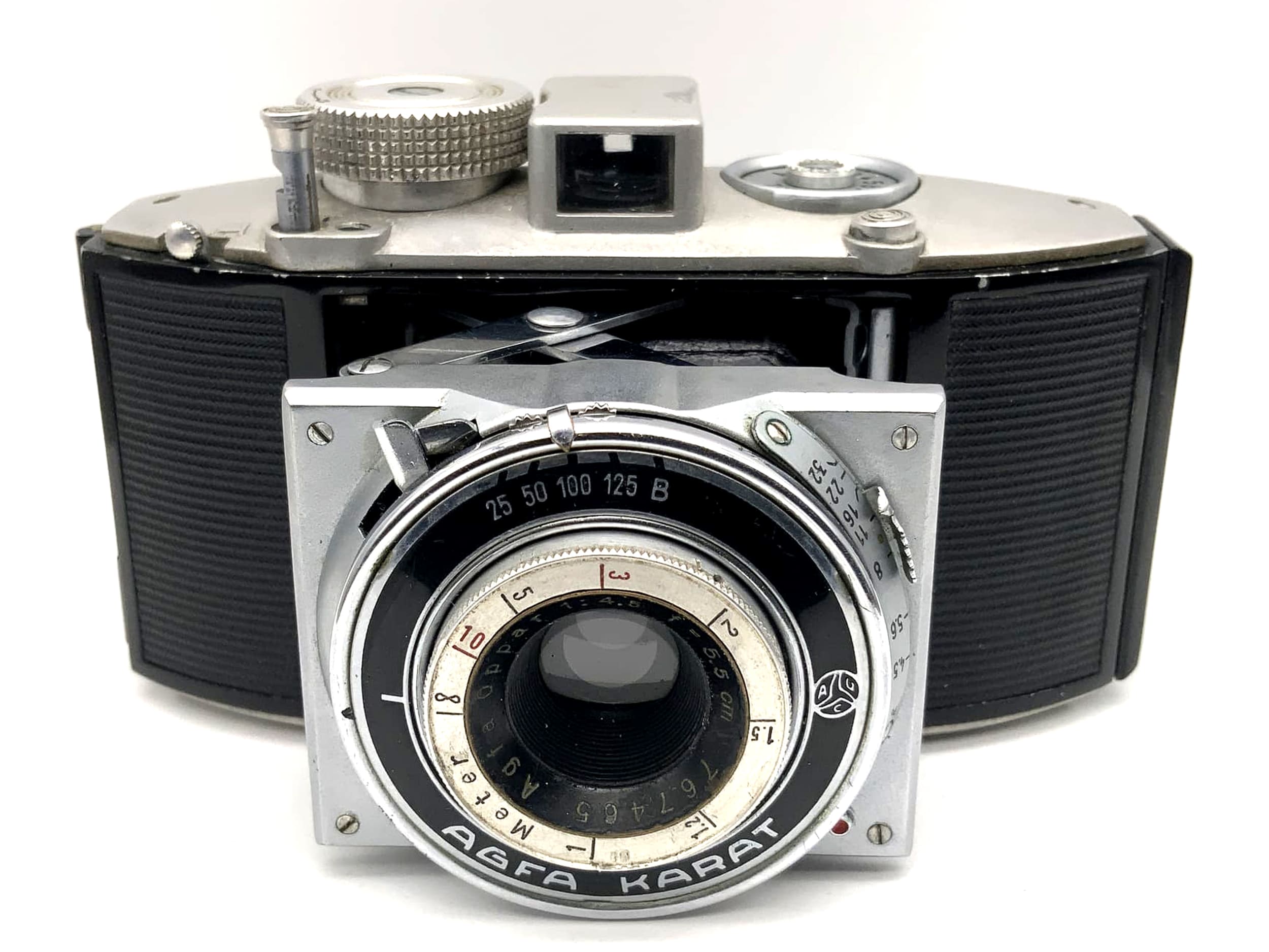 Agfa Karat folding camera with Oppar 1:4.5 5.5cm 55mm lens