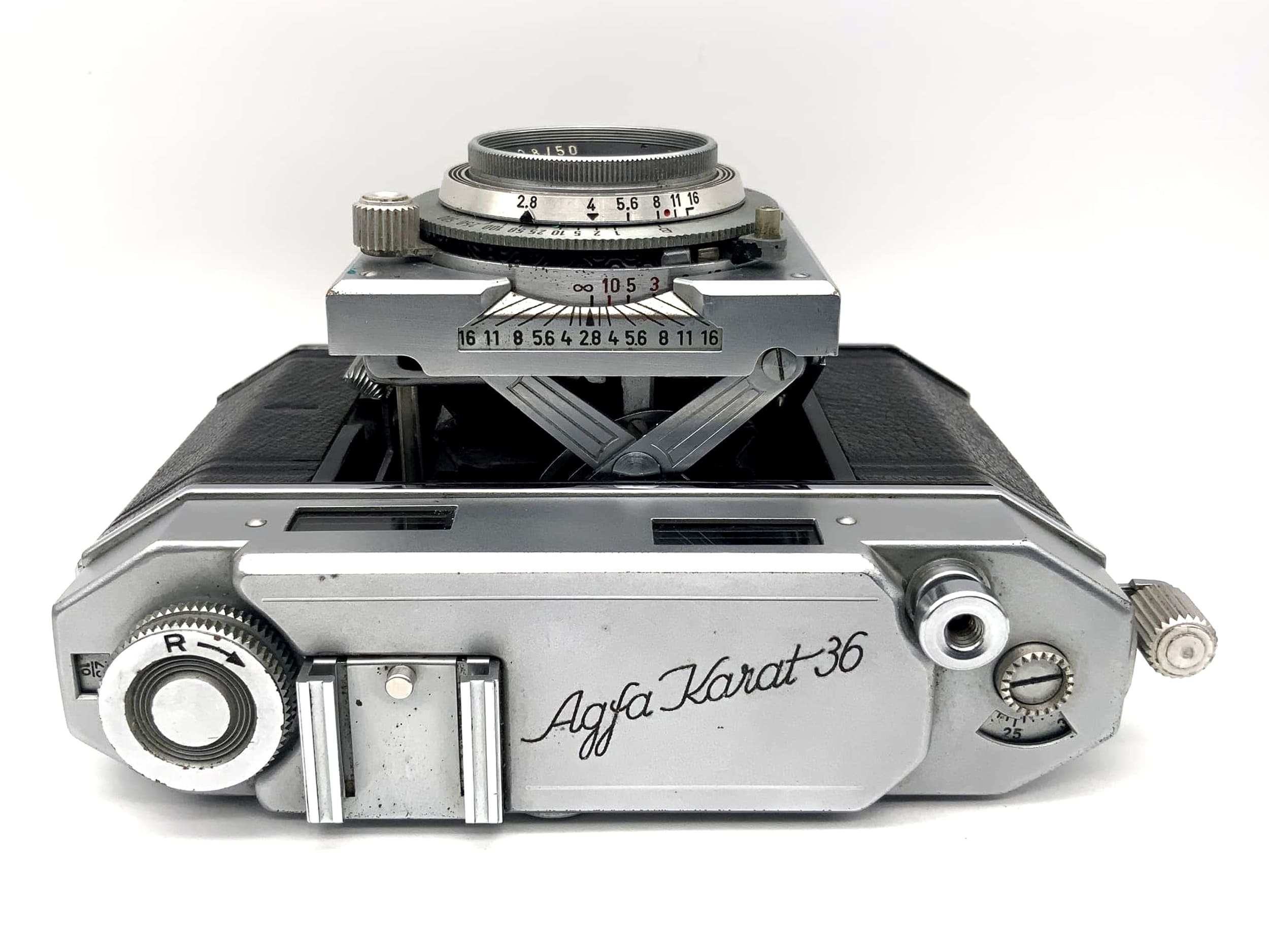 Agfa Karat 36 folding camera with Solinar 1:2.8 50mm Synchro-Compur