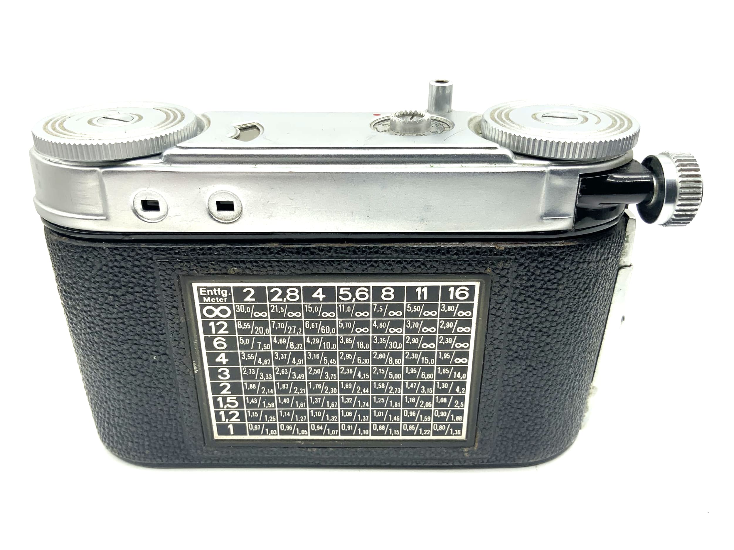 Certo folding camera with Carl Zeiss Tessar 1:3.5 5cm 50mm red T Compur Rapid