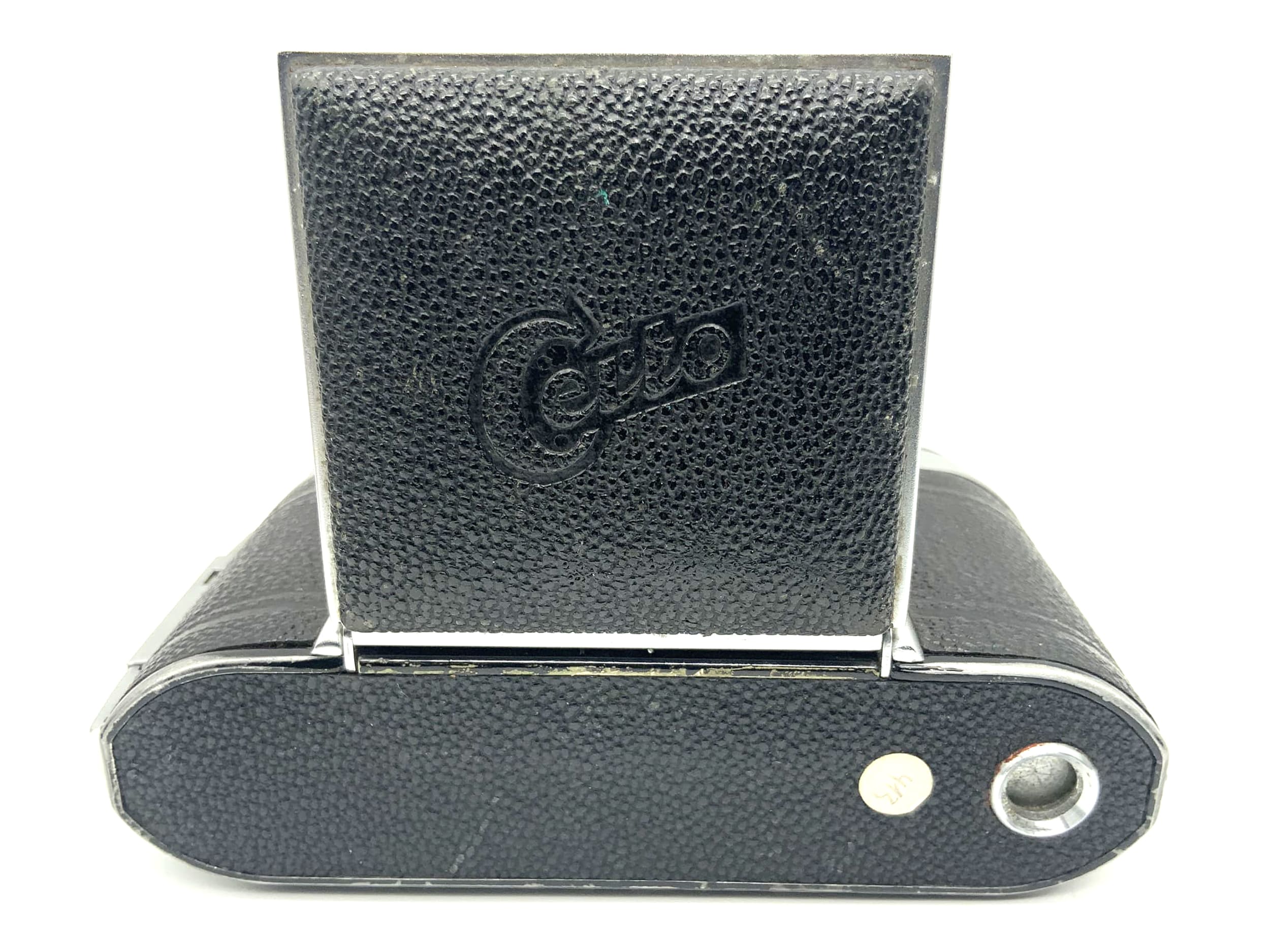 Certo folding camera with Carl Zeiss Tessar 1:3.5 5cm 50mm red T Compur Rapid