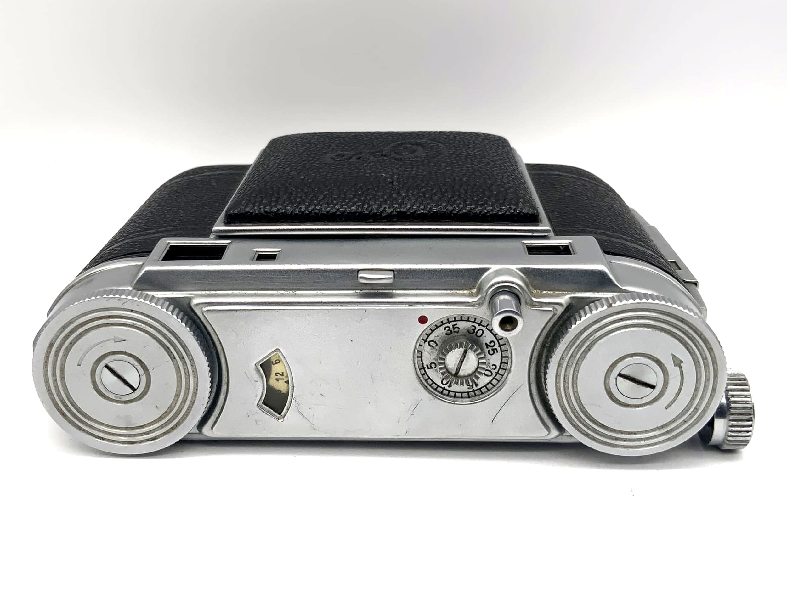 Certo folding camera with Carl Zeiss Tessar 1:3.5 5cm 50mm red T Compur Rapid