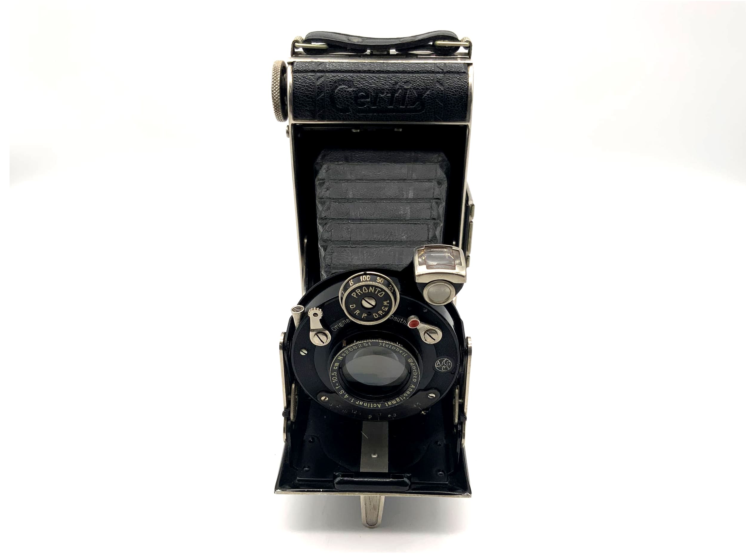 Certo Certix folding camera with Anastigmat Actinar 1:4.5 10.5cm 105mm