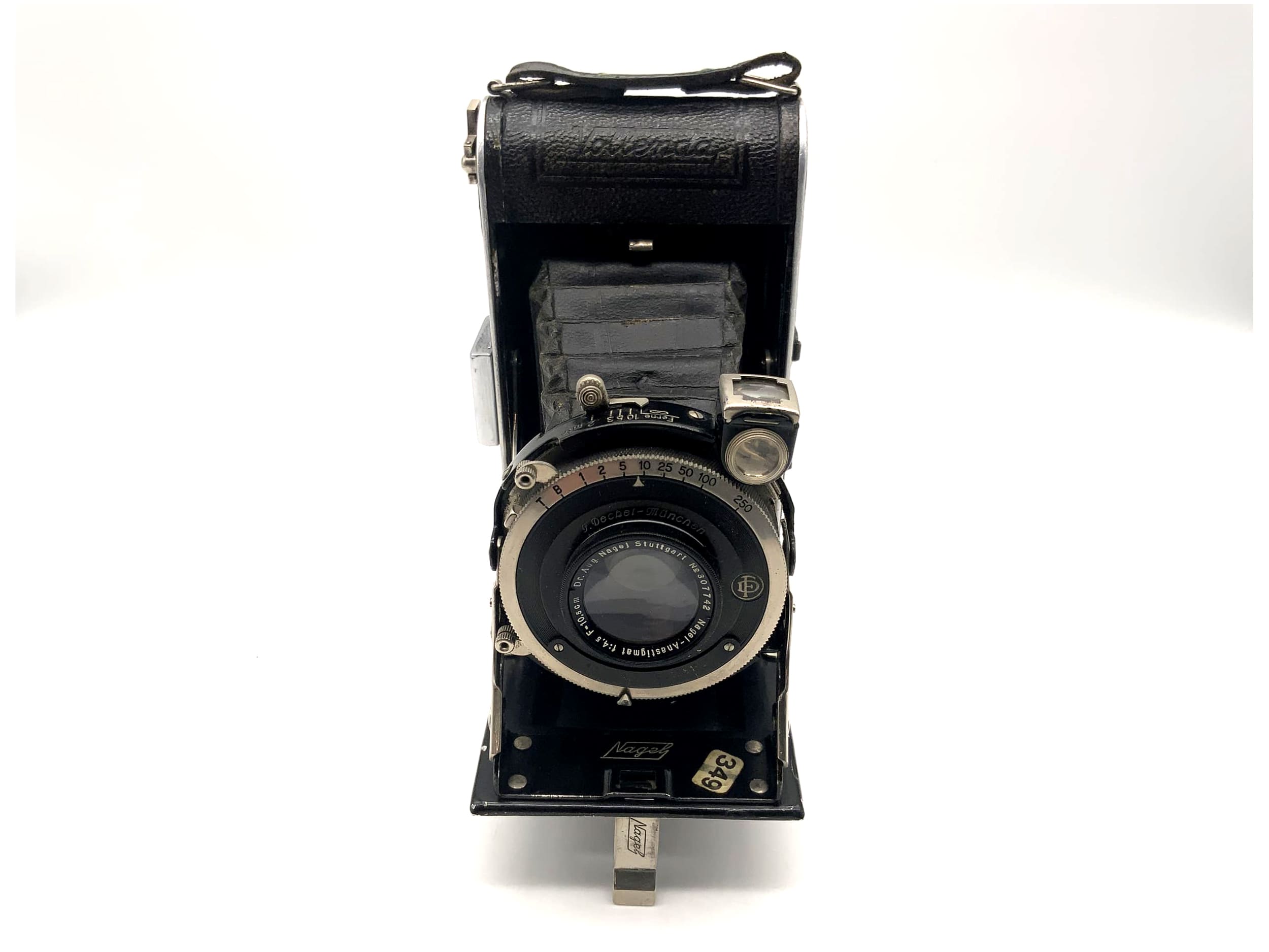 Nagel Vollenda folding camera with Anastigmat 1:4.5 10.5cm 105mm Compur