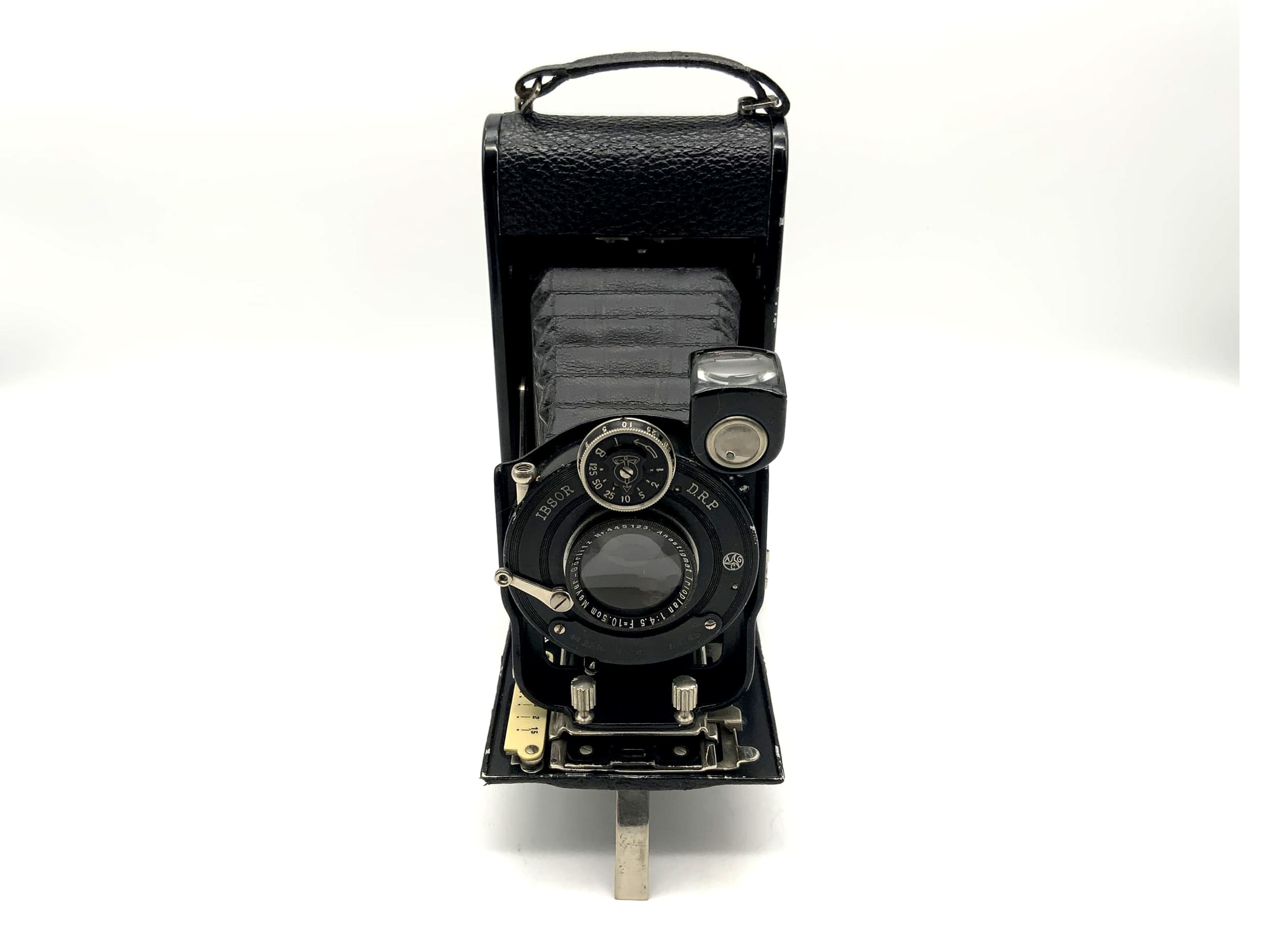 Orion Rio 84 folding camera with Meyer Görlitz Trioplan 1:4.5 10.5cm lens, Orionwerk