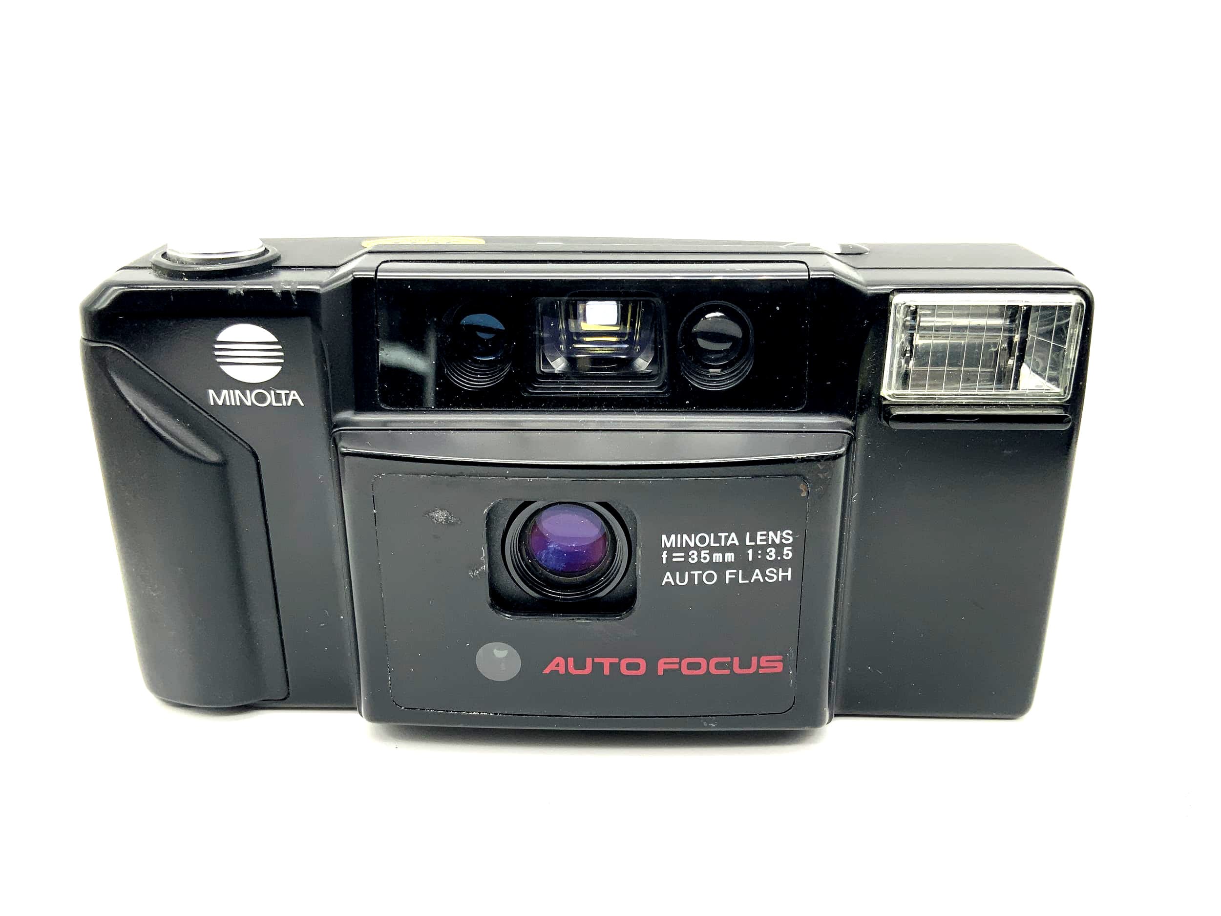 Minolta AF-E Point&amp;Shoot with 3.5/35mm compact camera, analog camera, 35mm