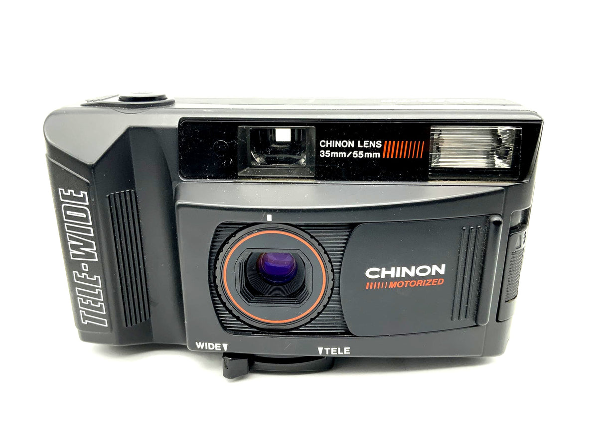 Chinon Tele-Wide Point&amp;Shoot with 35/55mm compact camera analog camera 35mm