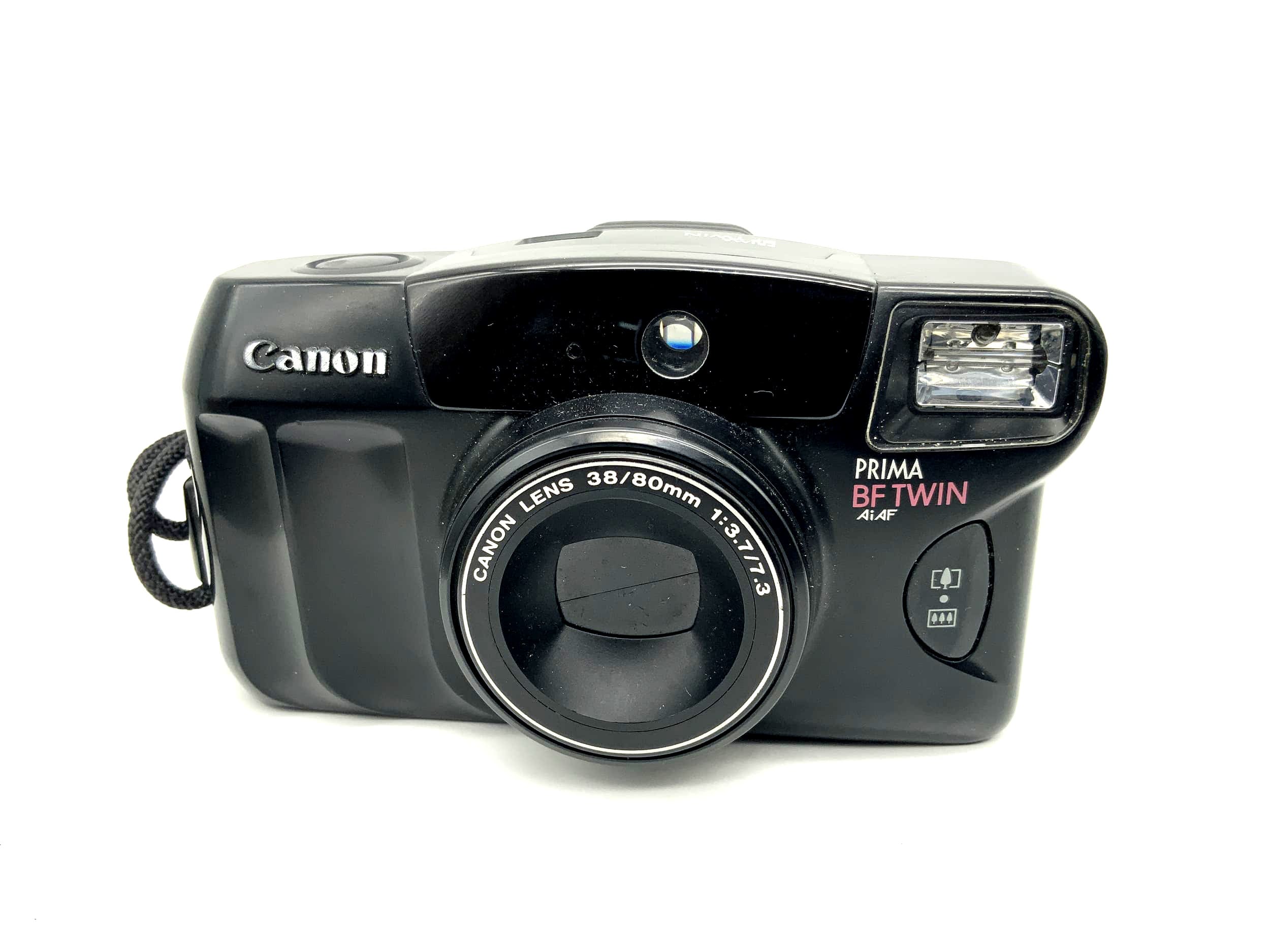 Canon Prima BF Twin Point&amp;Shoot with 1:3.7/7.3 38/80mm compact camera 35mm