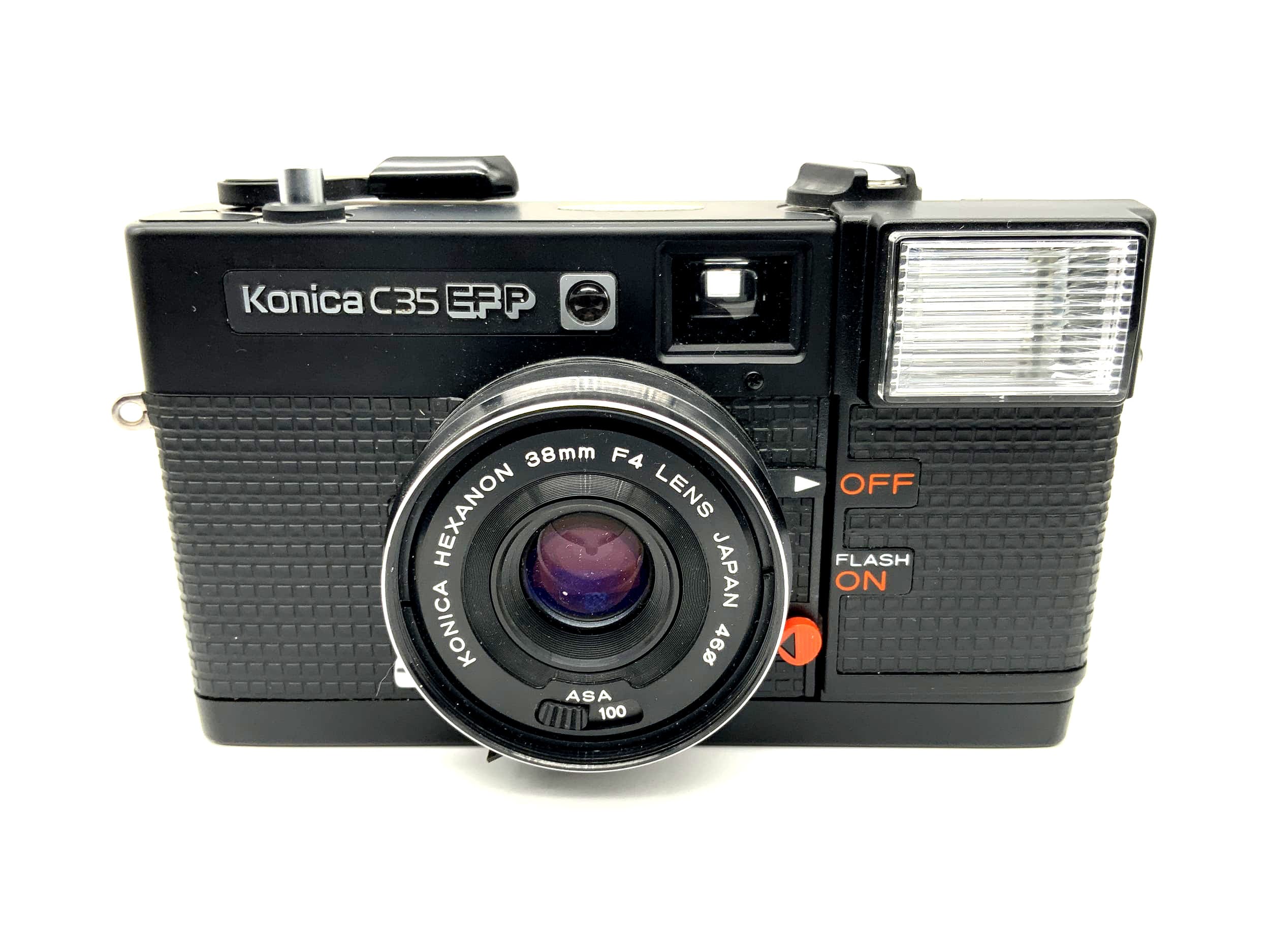 Konica C35 EFP Point&amp;Shoot with Hexanon F4/38mm compact camera, analog camera 35mm
