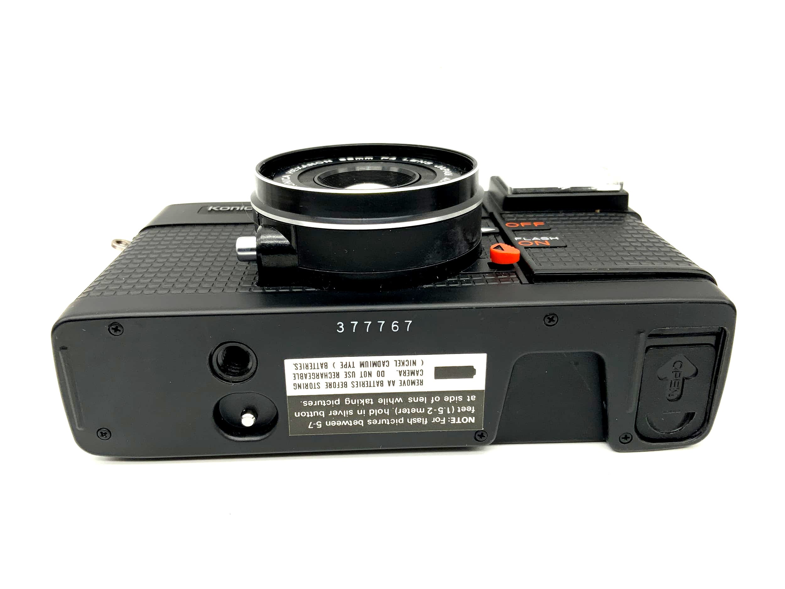 Konica C35 EFP Point&amp;Shoot with Hexanon F4/38mm compact camera, analog camera 35mm