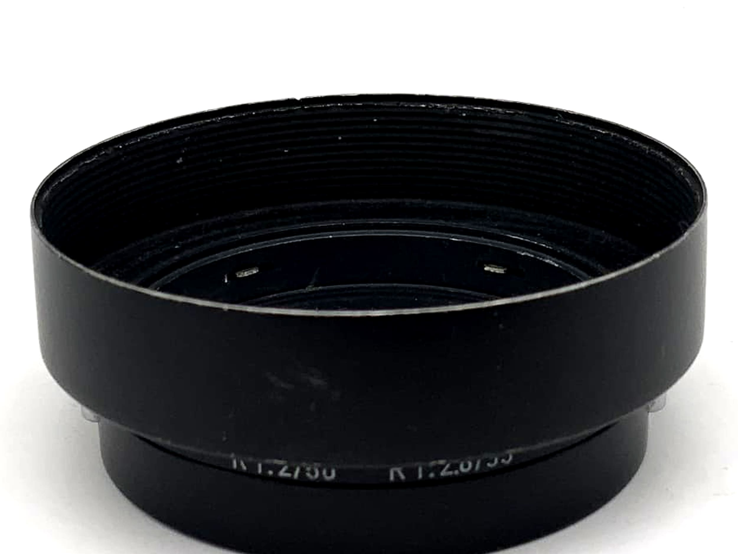 Leica 14164L lens hood, Leitz R1:2/50 R1:2.8/35, metal, sunshade