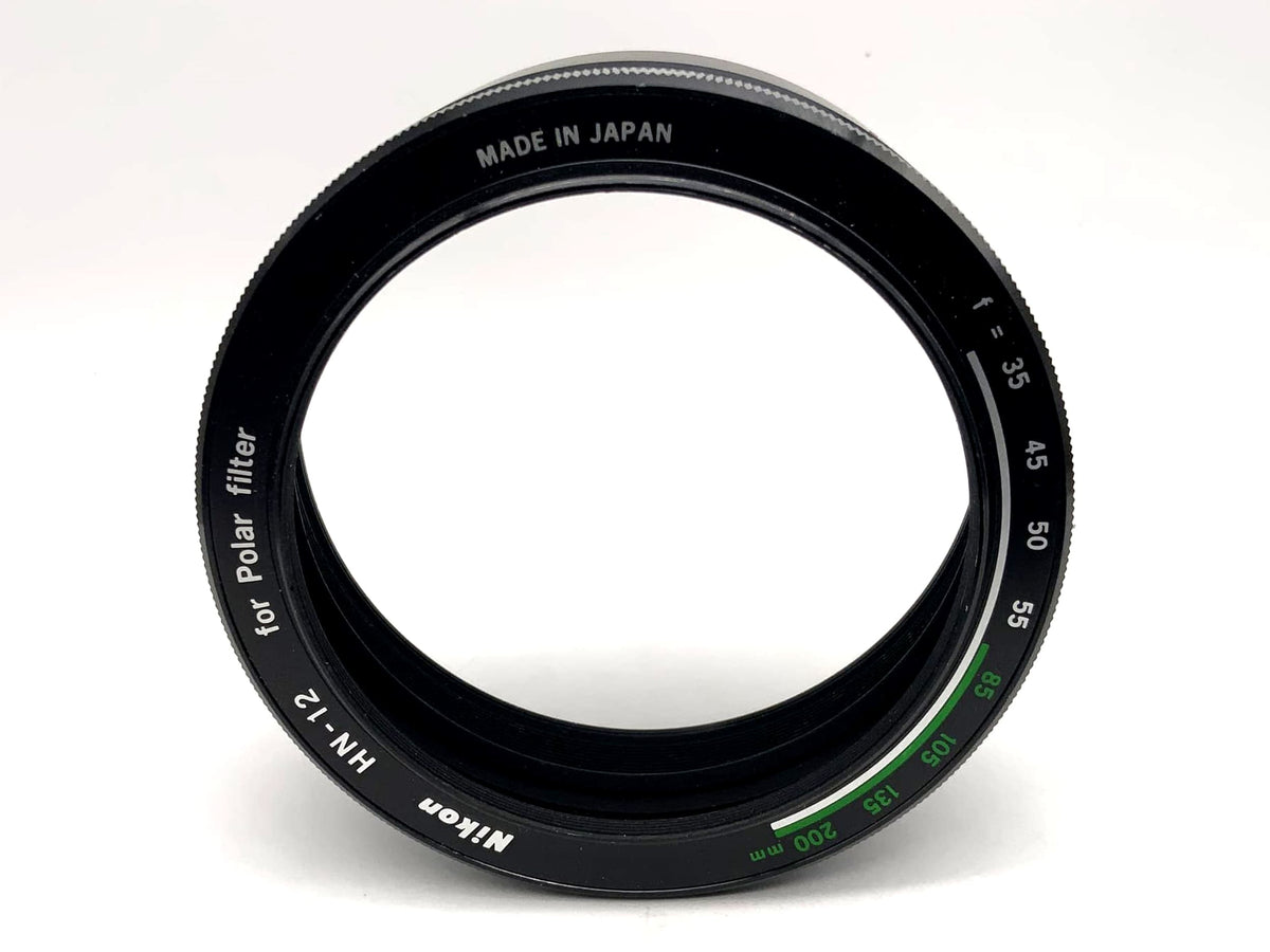 Nikon HN-12 lens hood for polarizing filters, metal lens hood, sunshade