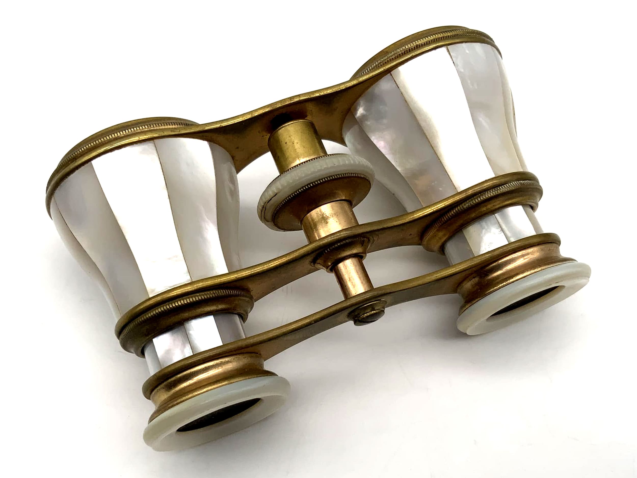 Busch binoculars, opera glasses, mother-of-pearl gold, prism binoculars, field glasses