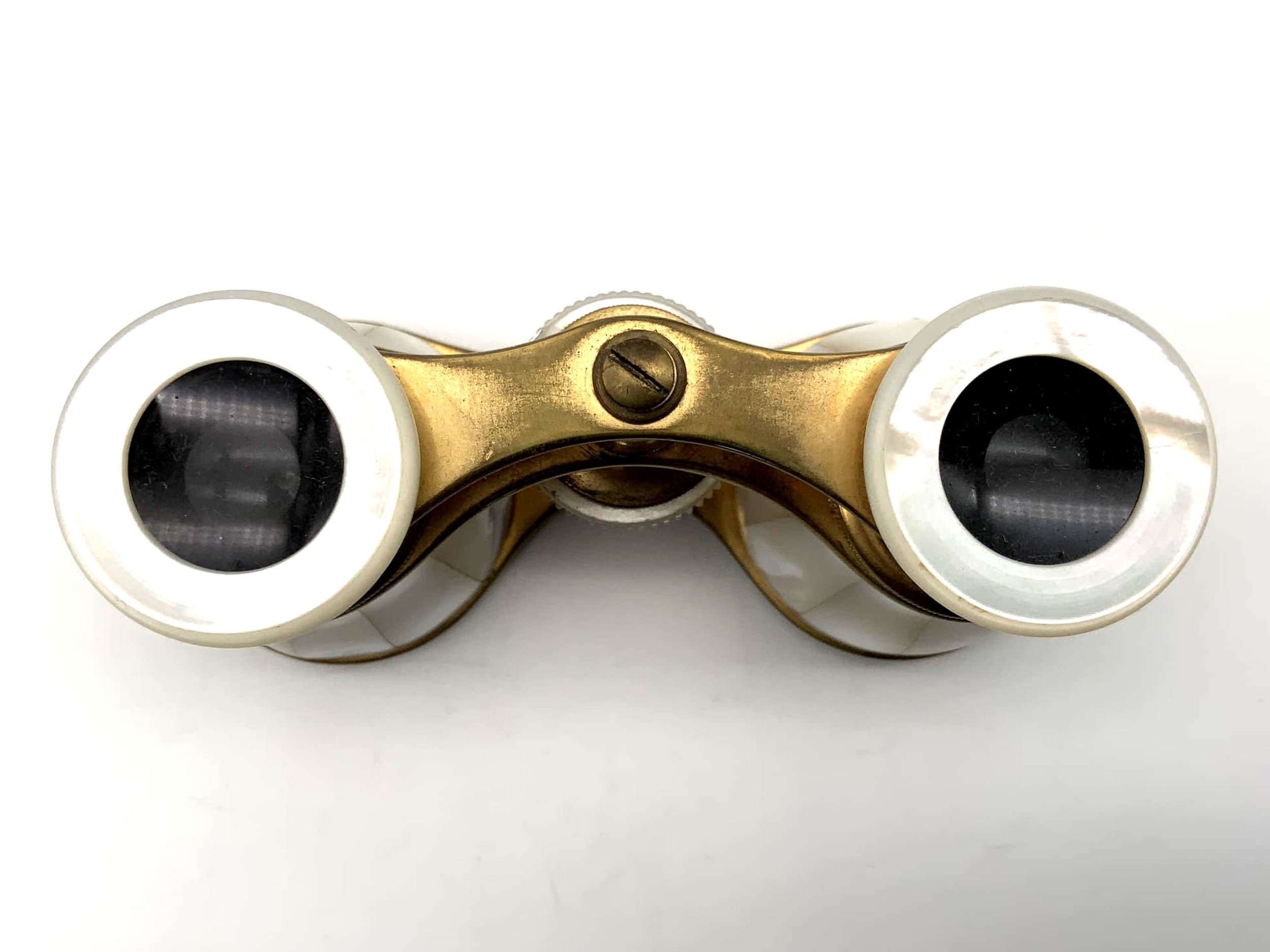 Busch binoculars, opera glasses, mother-of-pearl gold, prism binoculars, field glasses