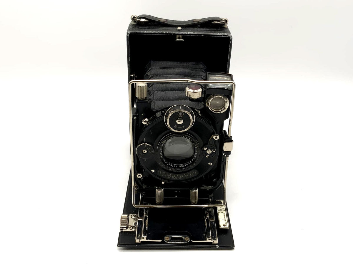 Plate camera with Hofmeister Syrconar double anastigmat 1:4.5 f=10.5cm 6x9 Compur