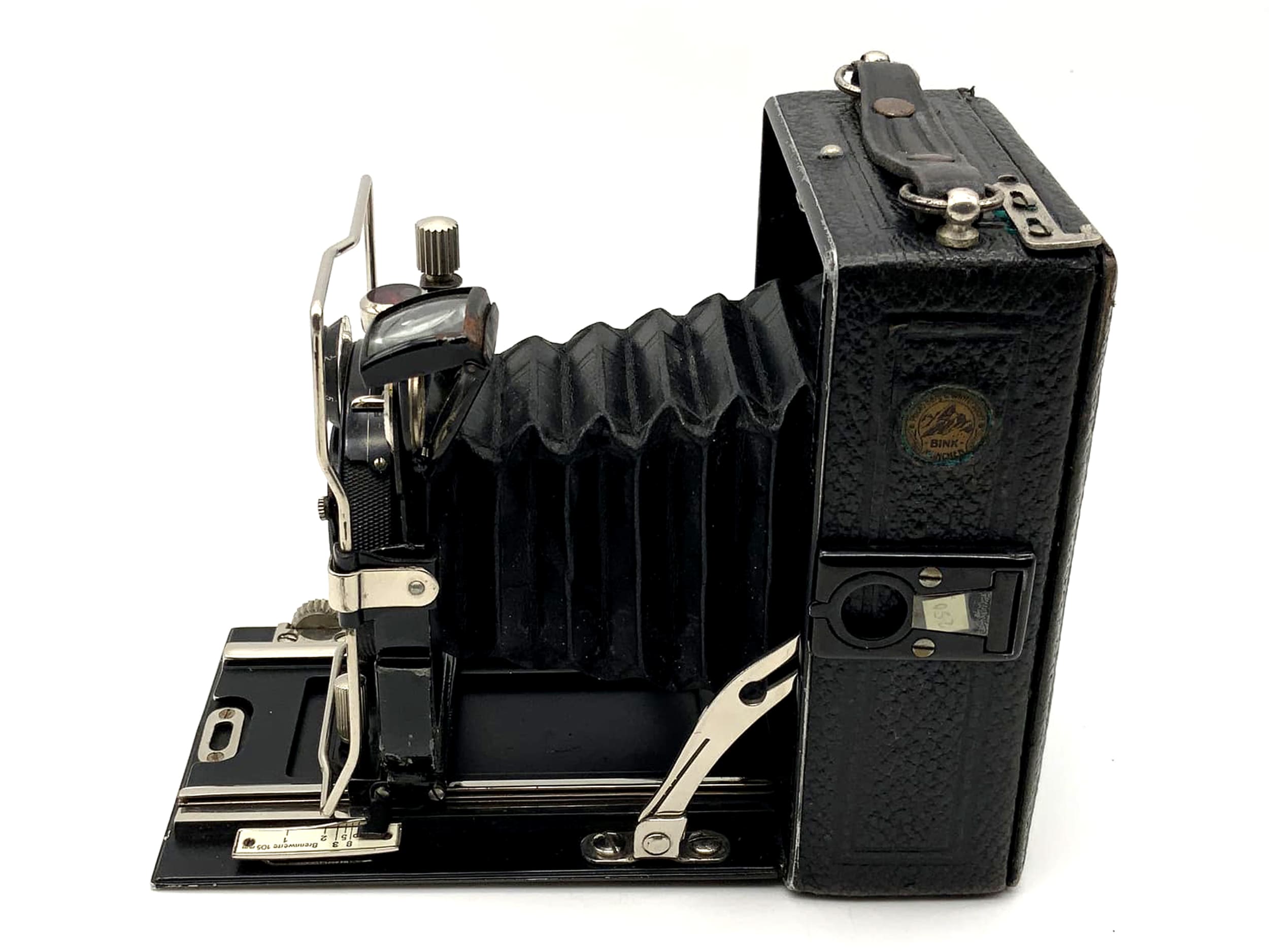 Plate camera with Hofmeister Syrconar double anastigmat 1:4.5 f=10.5cm 6x9 Compur