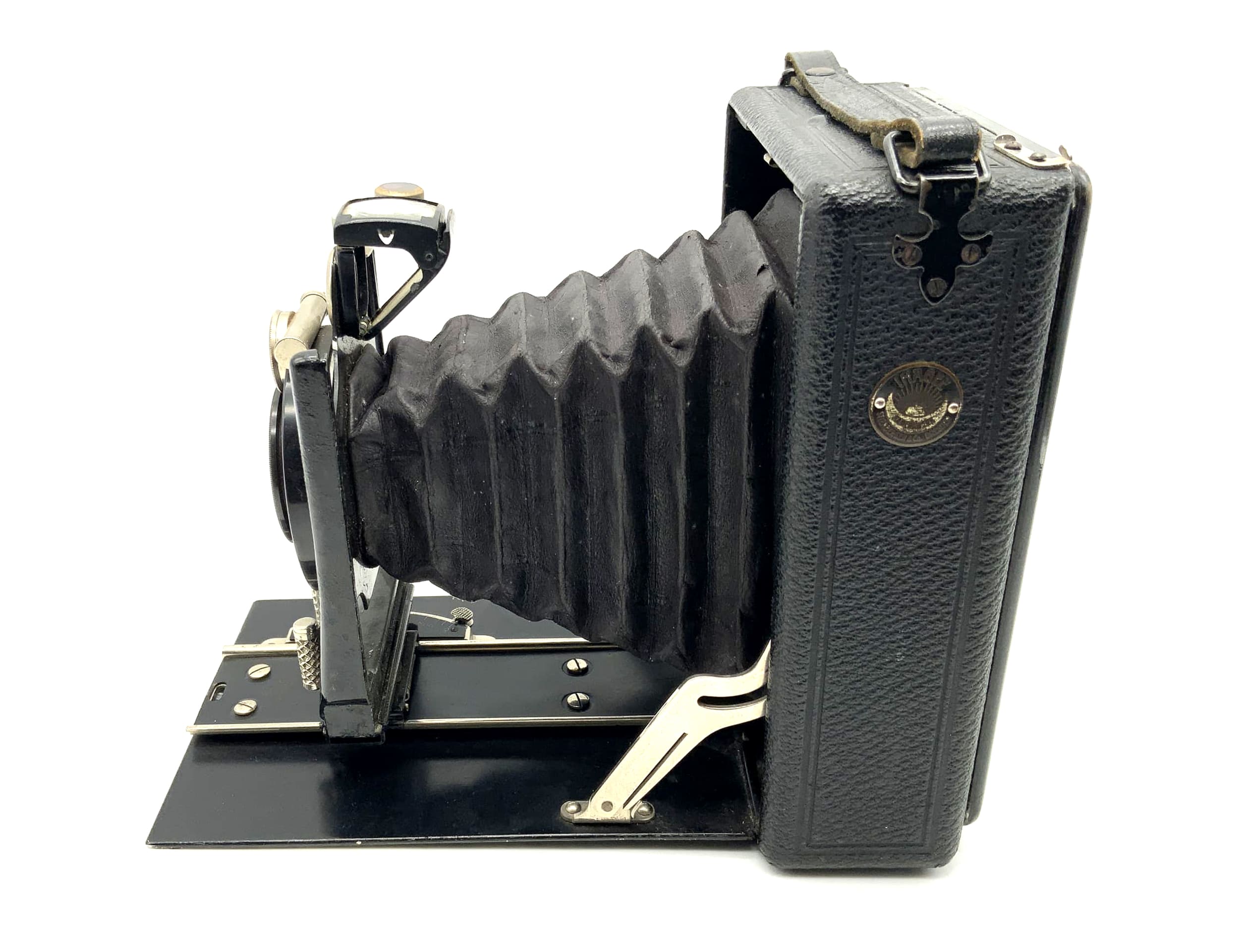 Ihagee plate camera with Meyer Görlitz Anastigmat Trioplan 1:4.5 F=13.5cm 9x12