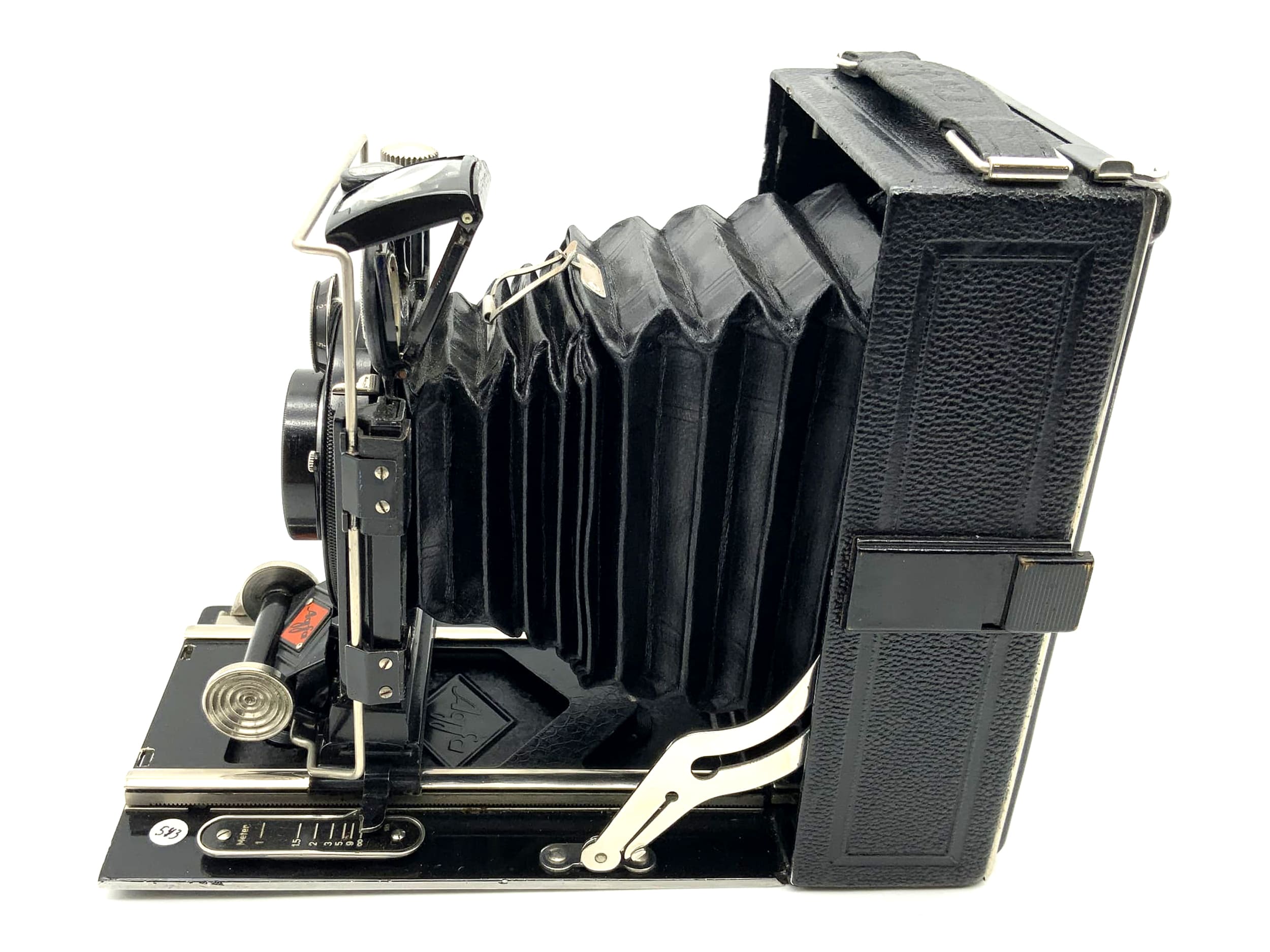 Agfa plate camera with Solinear F: 4.5 / 13.5cm lens 9x12 Isolar Compur