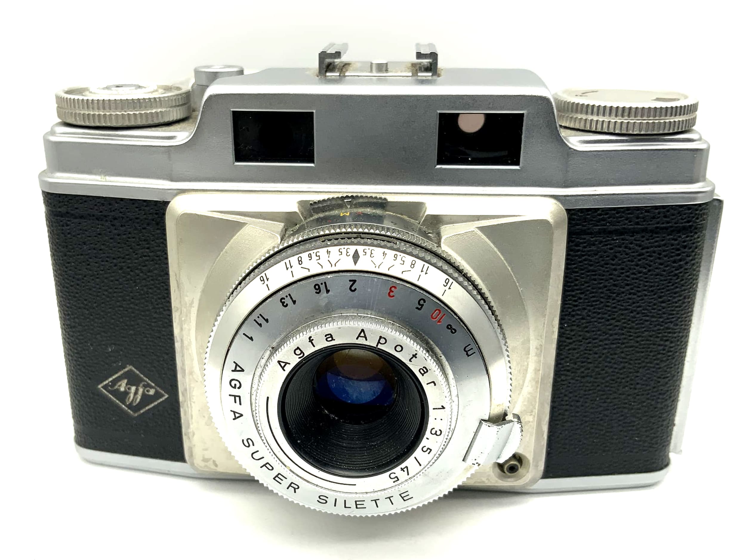 Agfa Super Silette rangefinder camera with Apotar 1:3.5/45 analog camera Prontor-SVS