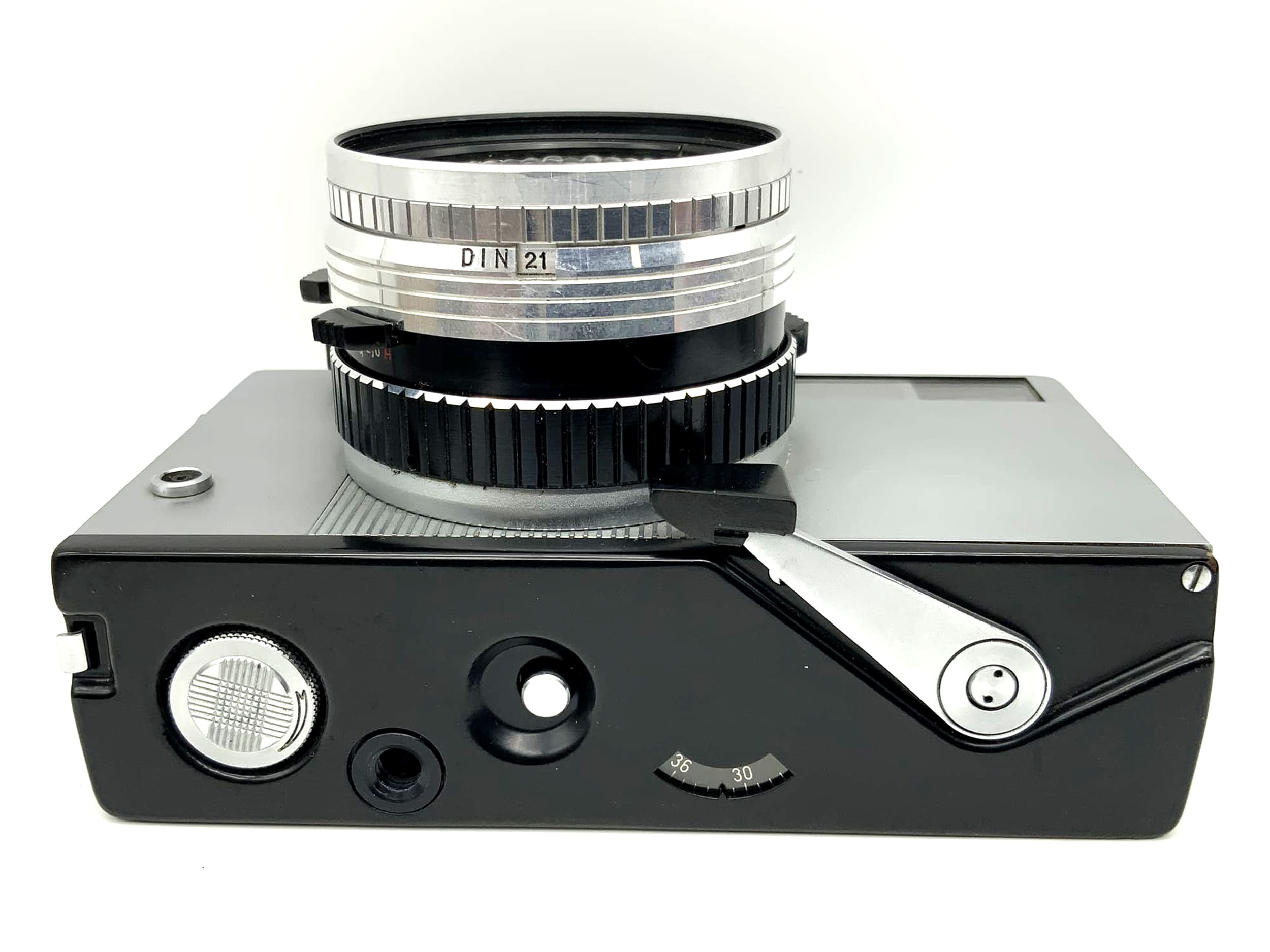 Revue 10 viewfinder camera with Industar-63 2.8/45 analog lens, made in the USSR