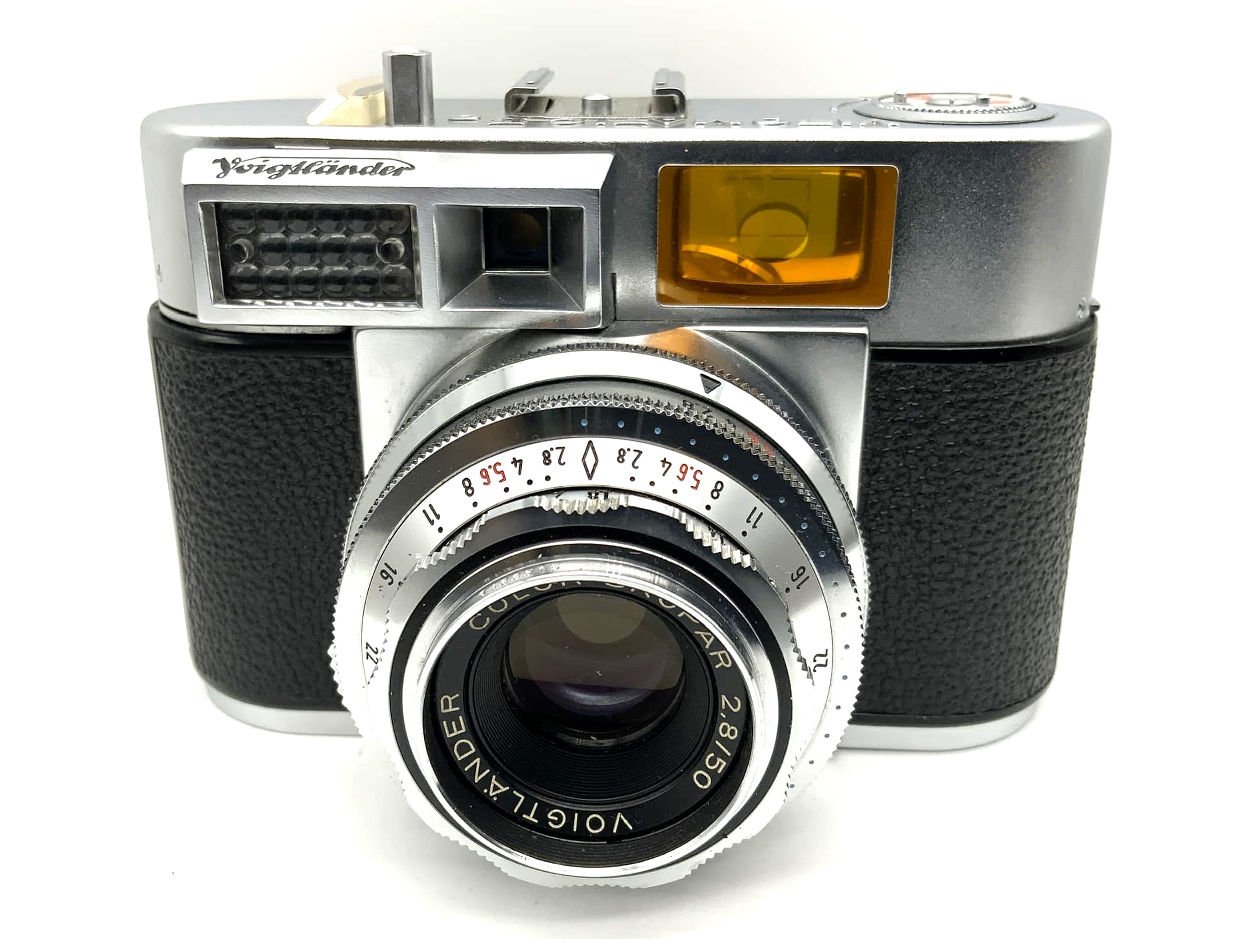 Voigtländer Vitomatic IIa viewfinder camera with Color-Skopar 2.8/50 Prontor 500 SLK-v
