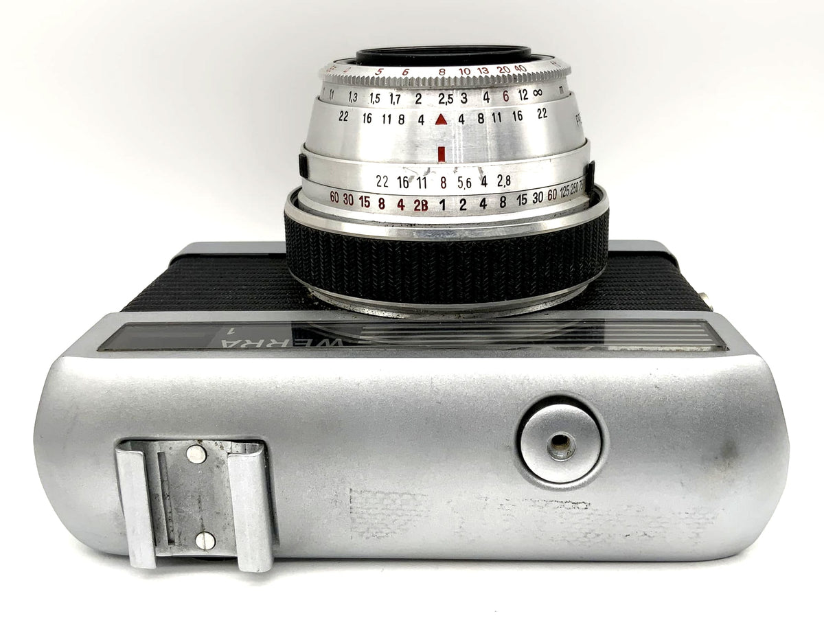 Carl Zeiss Jena Werra 1 viewfinder camera with Tessar 2.8/50 Prestor RVS black