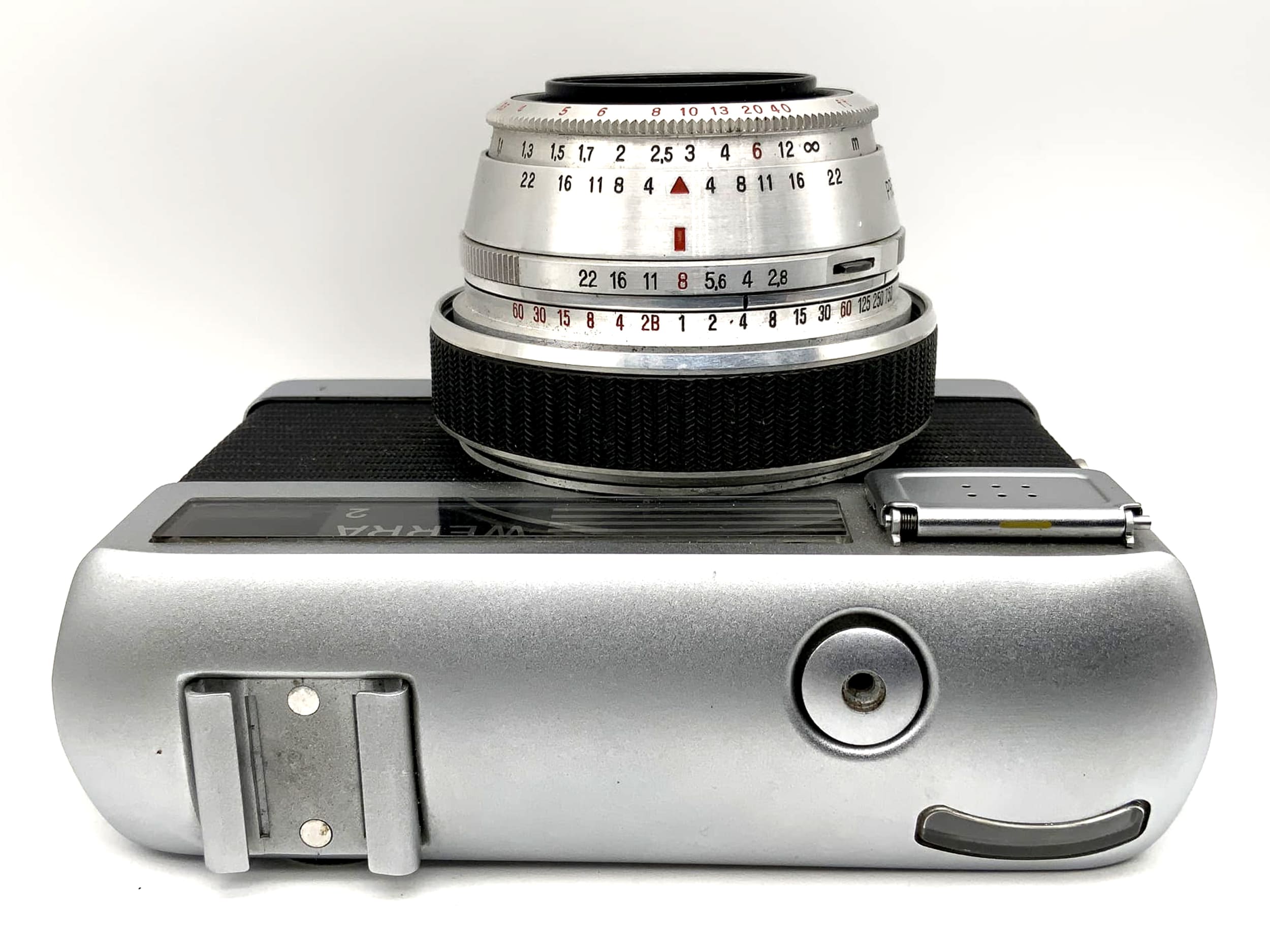 Carl Zeiss Jena Werra 2 viewfinder camera with Tessar 2.8/50 Prestor RVS black