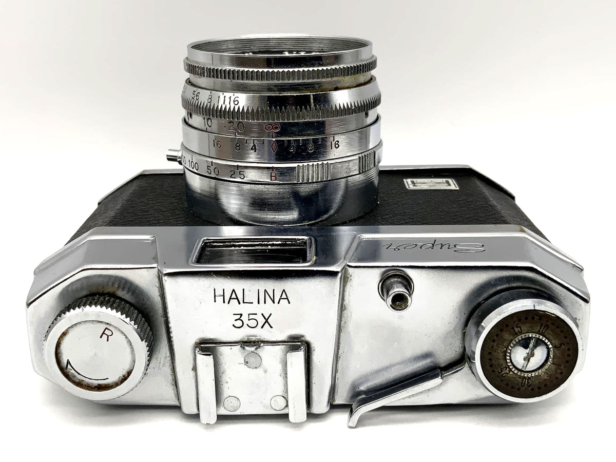 Halina 35x super viewfinder camera with Anastigmat fc 1:3.5 45mm analog camera